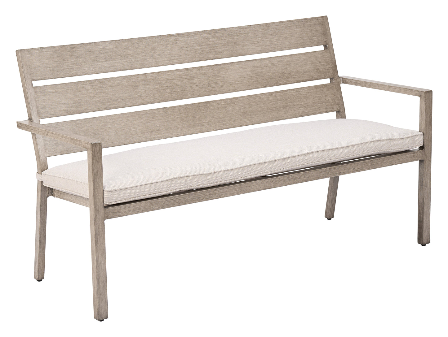 Reefline Gray Outdoor Bench (Set of 2) - Ornate Home