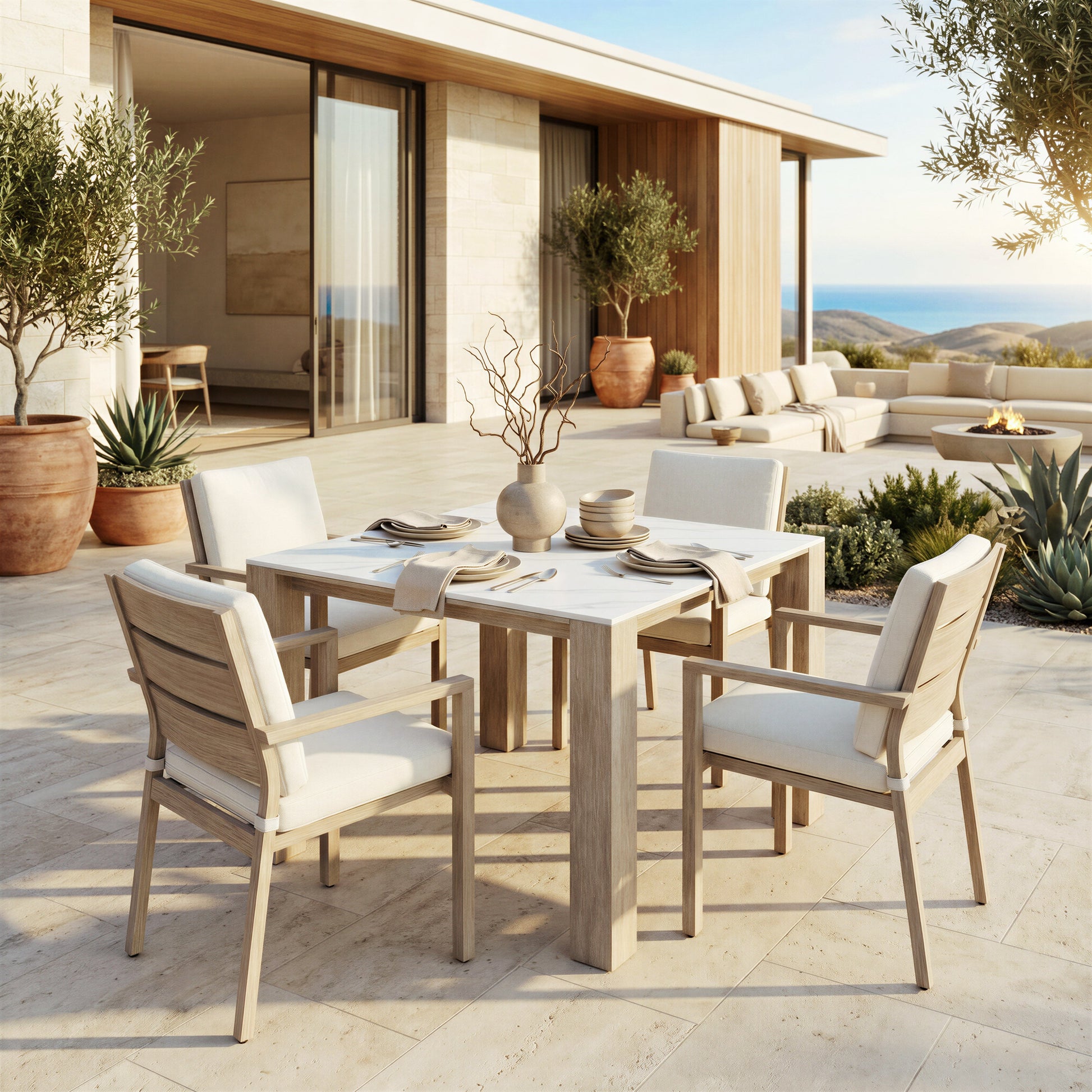 Reefline Gray Outdoor Dining Chair (Set of 2) - Ornate Home