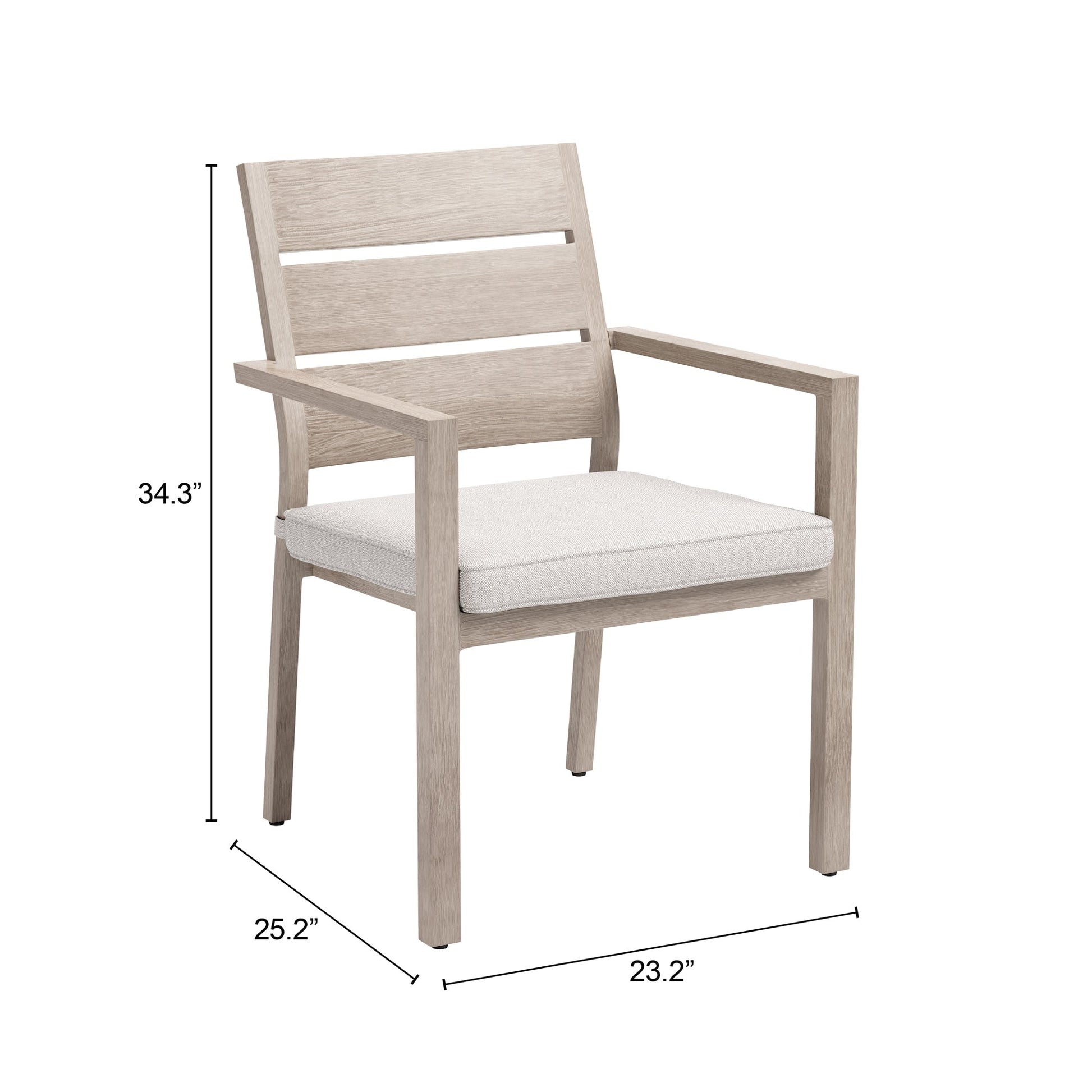 Reefline Gray Outdoor Dining Chair (Set of 2) - Ornate Home