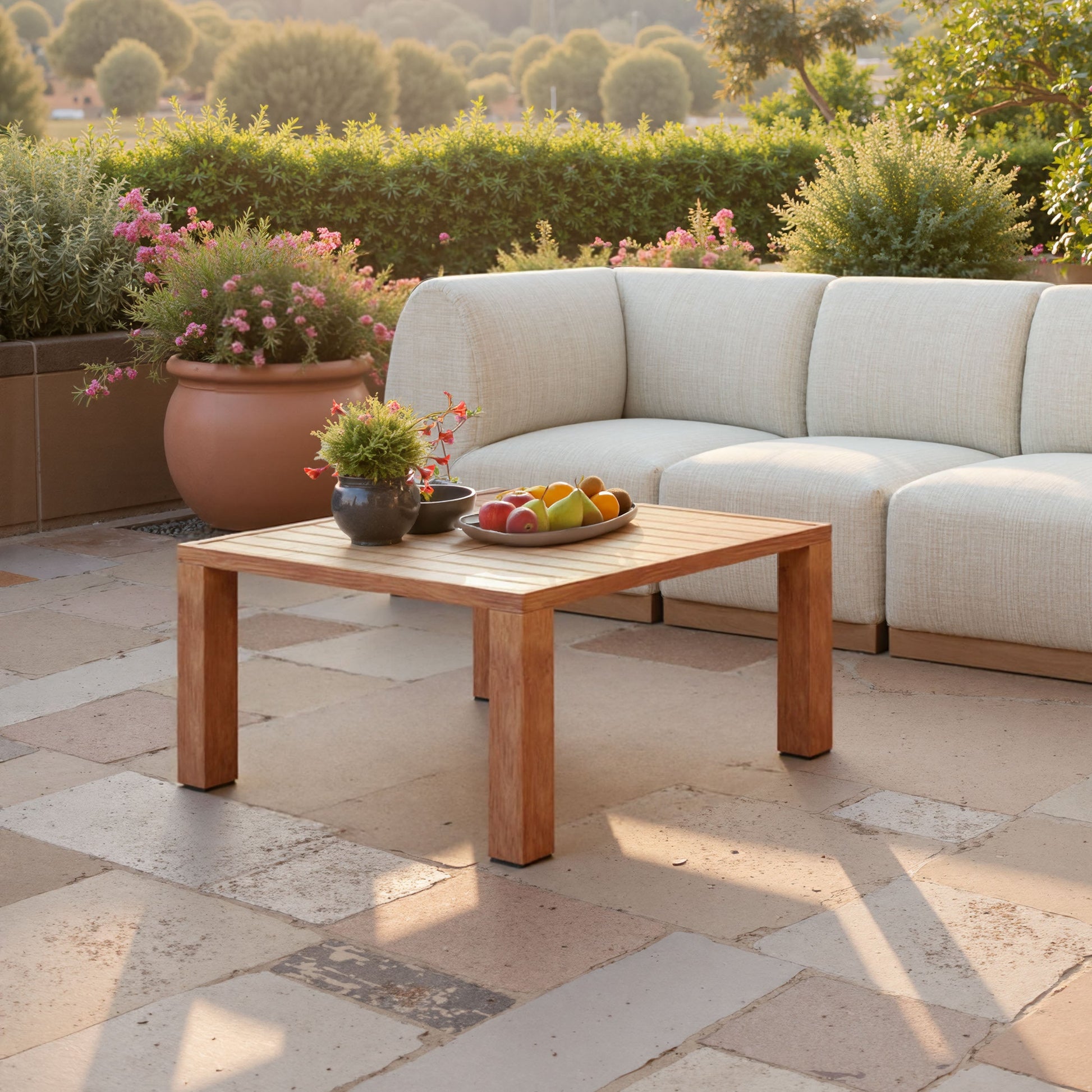 Regels Natural Outdoor Coffee Table - Ornate Home