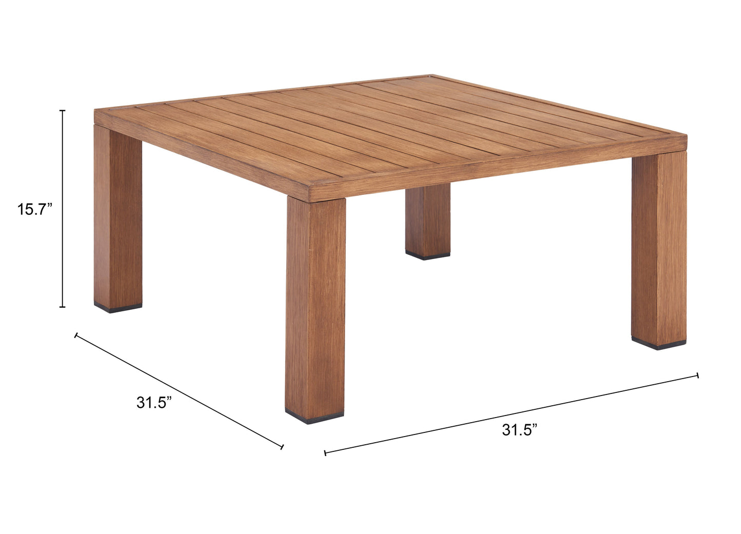 Regels Natural Outdoor Coffee Table - Ornate Home