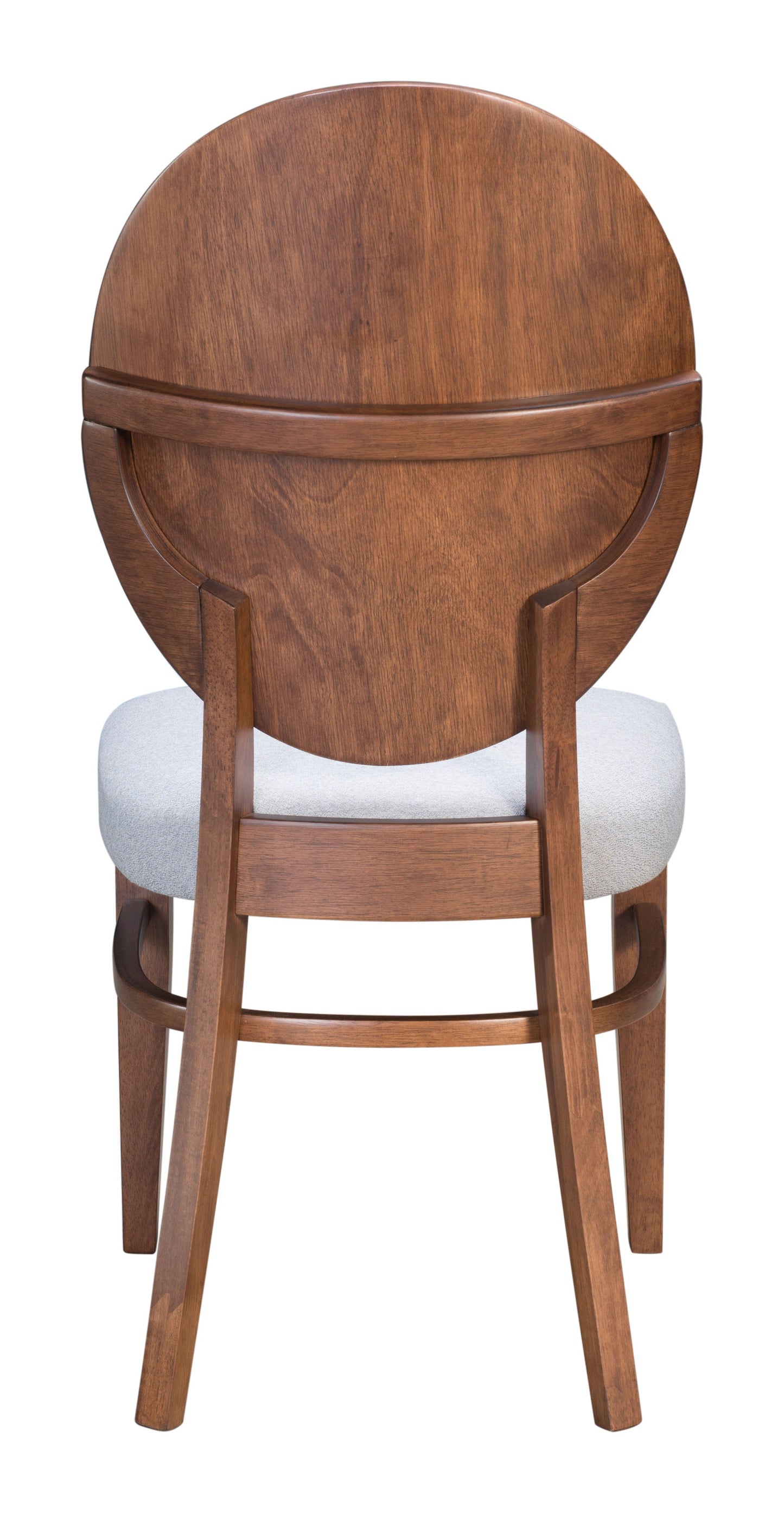 Regents Walnut & Light Gray Dining Chair (Set of 2) - Ornate Home