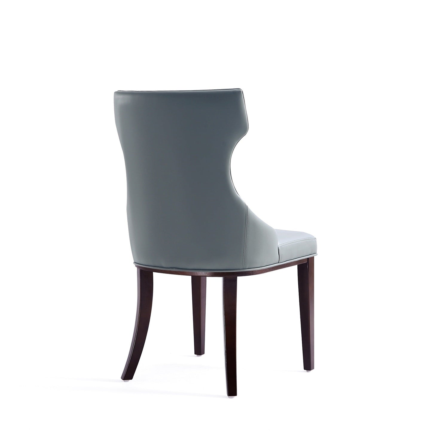 Reine Faux Leather Dining Chair in Pebble Grey (set of 4) - Ornate Home