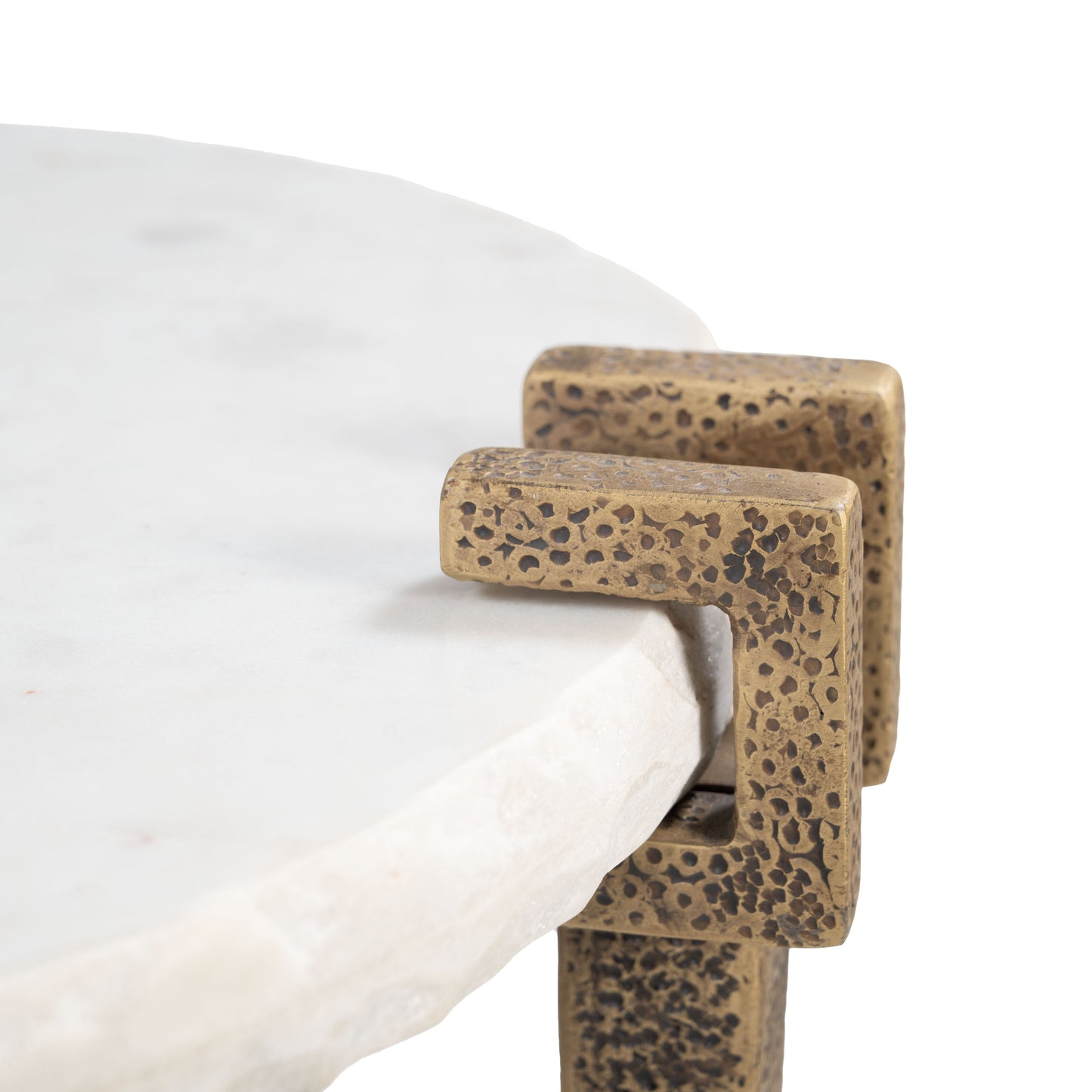Rench White Side Table - Ornate Home
