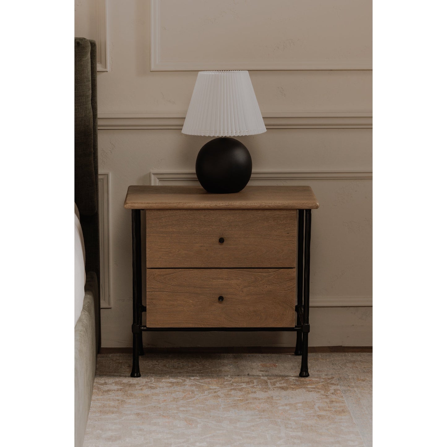 Rene Brown Nightstand - Ornate Home