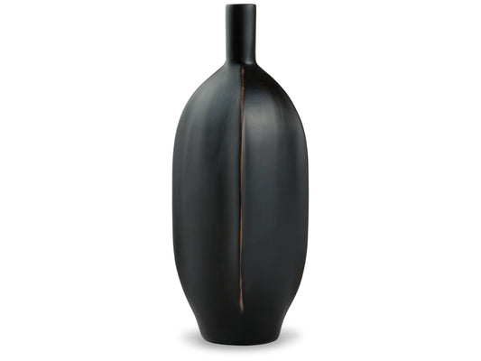 Rhaveney Black Vase- Viva Furn