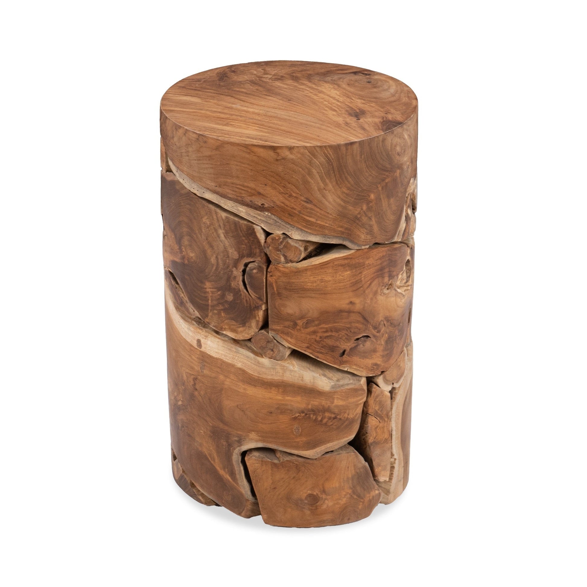 Rhea Natural Round Accent Table - Ornate Home