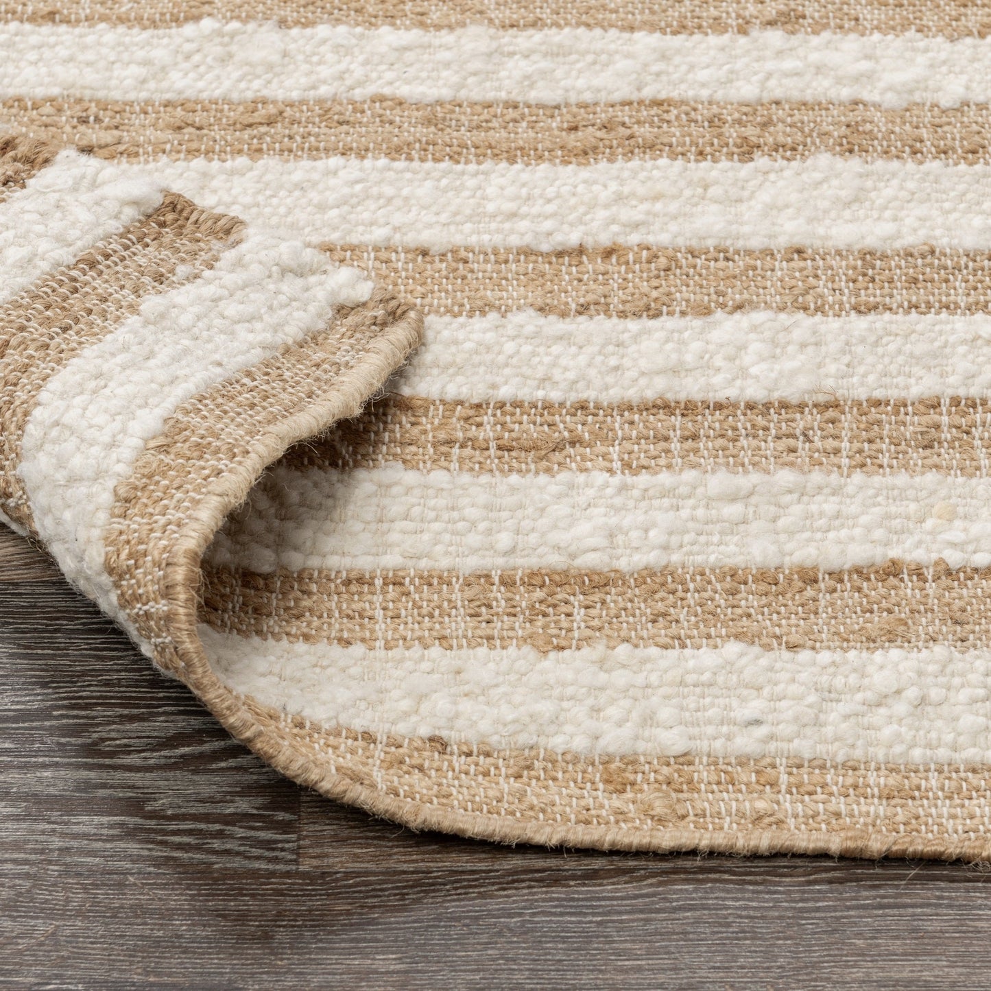 Rhodes Stripe Natural/Ivory Rug - Ornate Home