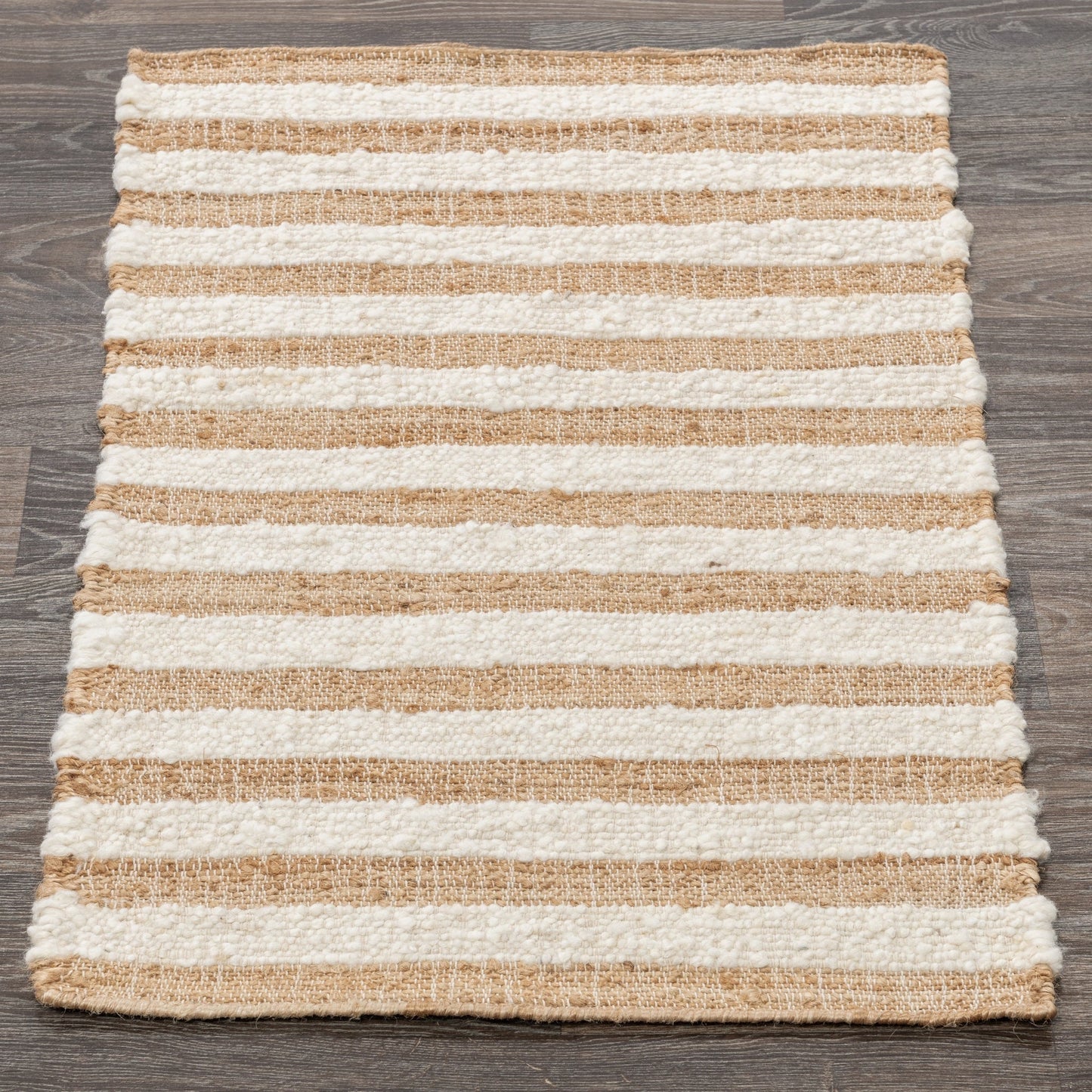 Rhodes Stripe Natural/Ivory Rug - Ornate Home