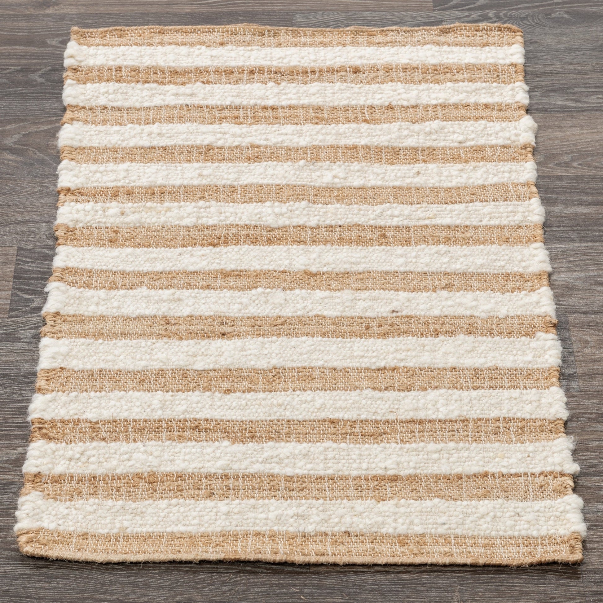Rhodes Stripe Natural/Ivory Rug - Ornate Home