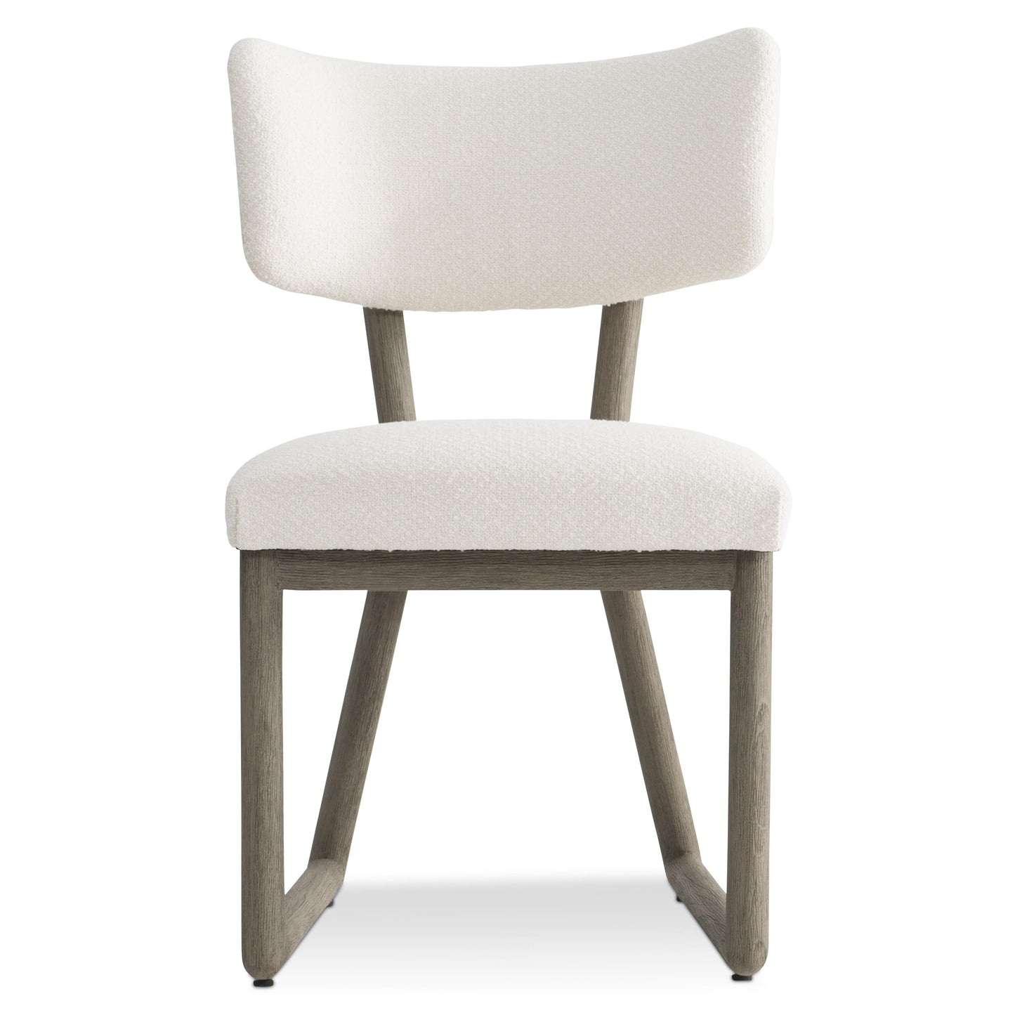 Rhodes Weathered Teak/White/Cream Outdoor Side Chair - Ornate Home