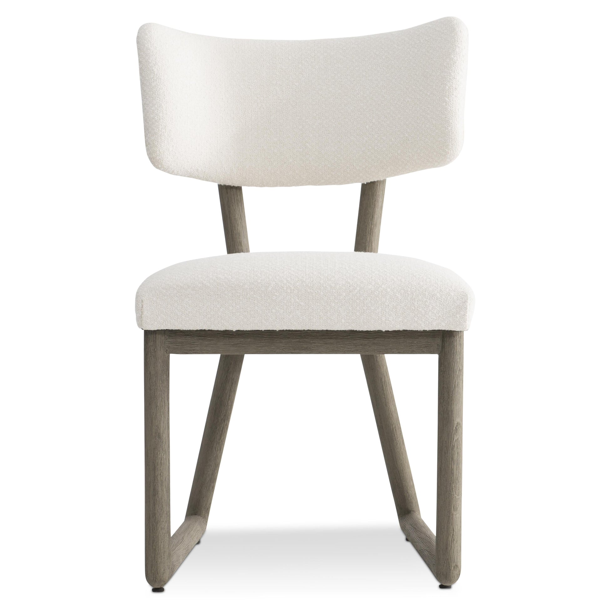 Rhodes Weathered Teak/White/Cream Outdoor Side Chair - Ornate Home