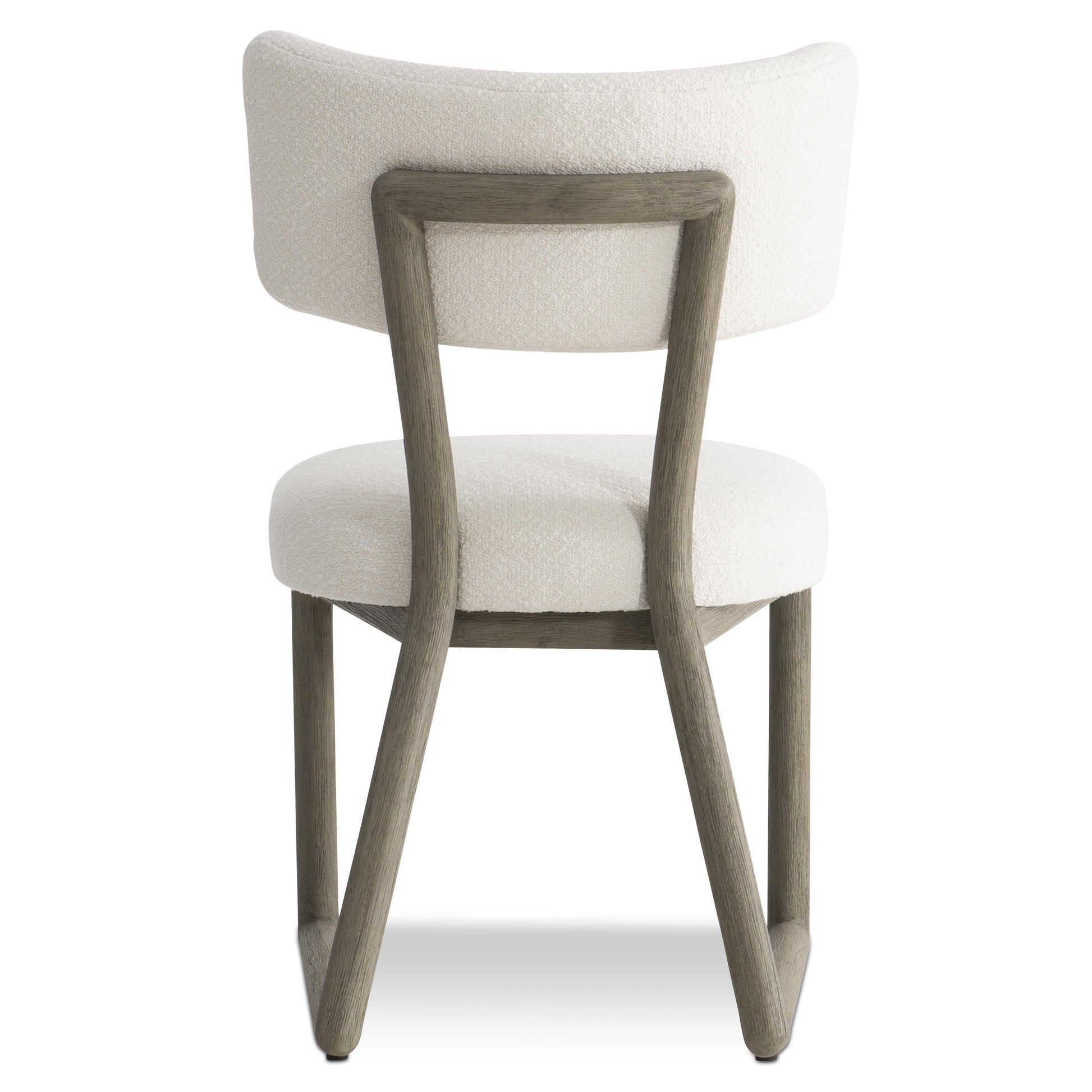 Rhodes Weathered Teak/White/Cream Outdoor Side Chair - Ornate Home