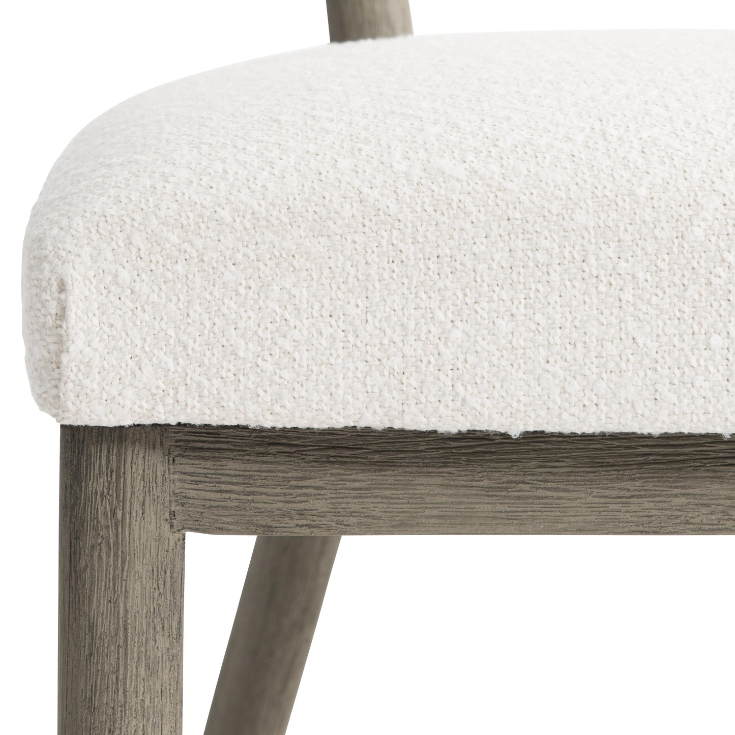 Rhodes Weathered Teak/White/Cream Outdoor Side Chair - Ornate Home