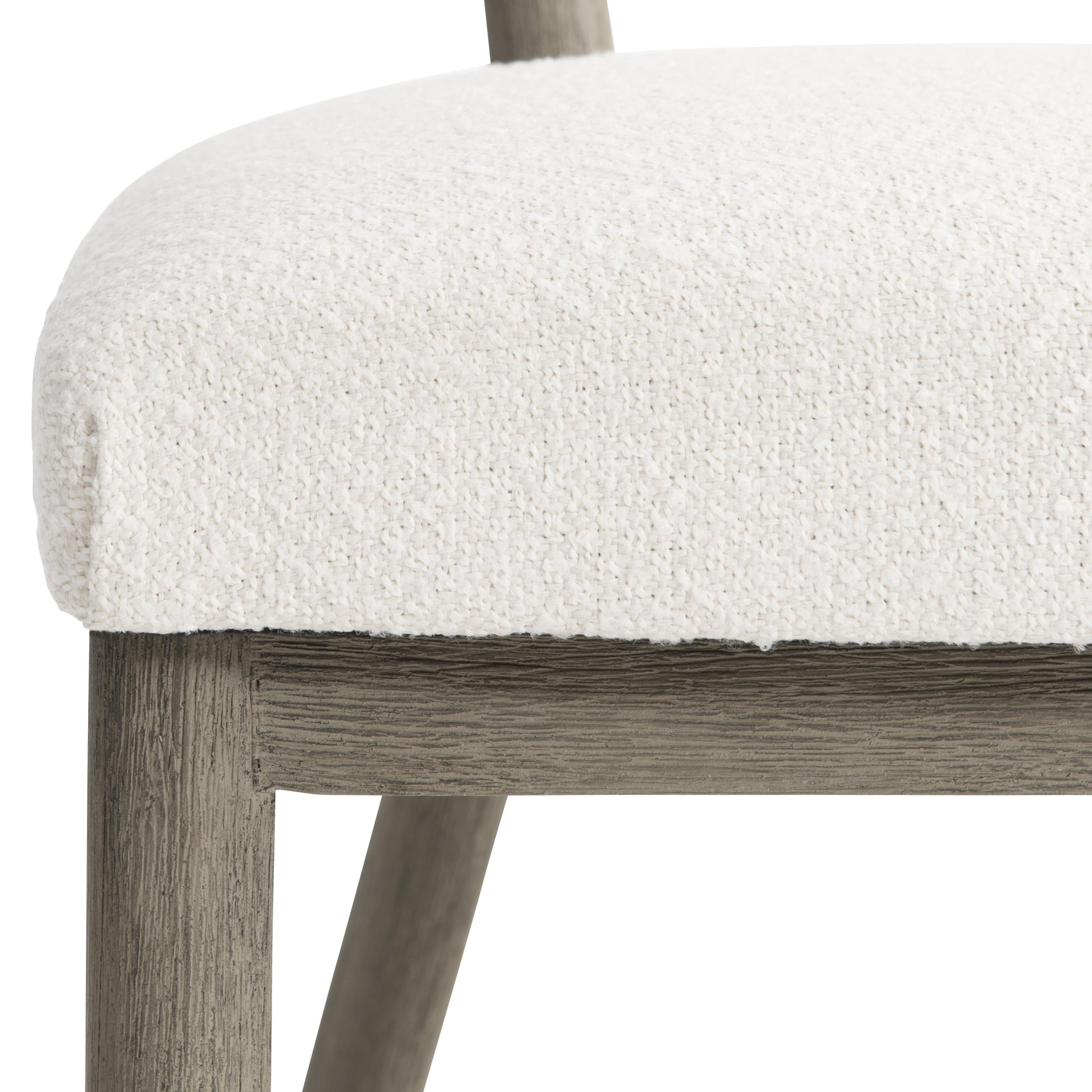 Rhodes Weathered Teak/White/Cream Outdoor Side Chair - Ornate Home