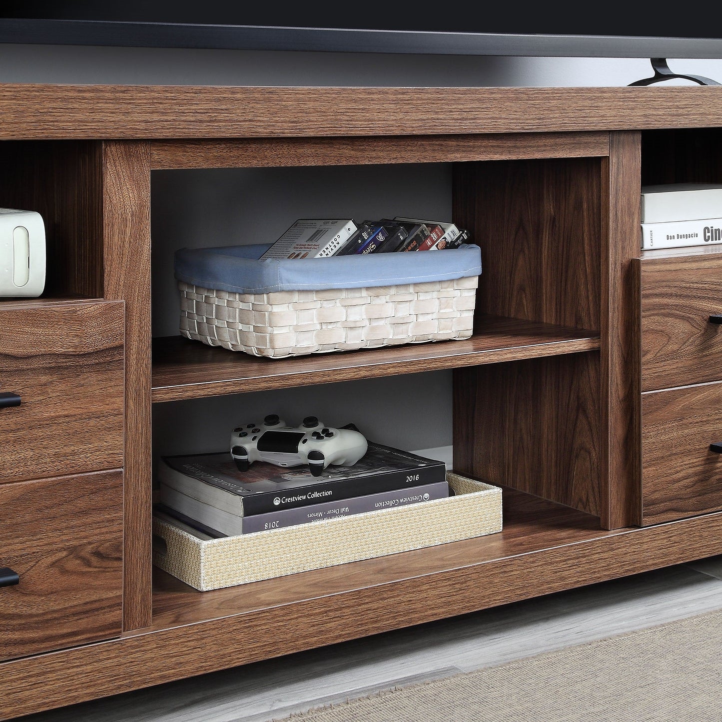 Richmond 60" TV Stand in Brown - Ornate Home