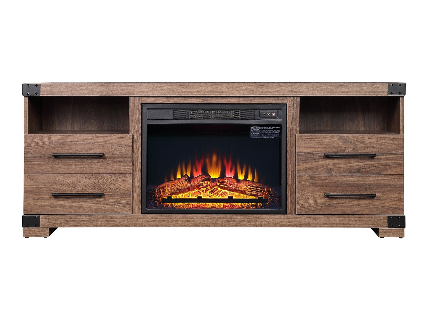 Richmond Fireplace in Brown - Ornate Home