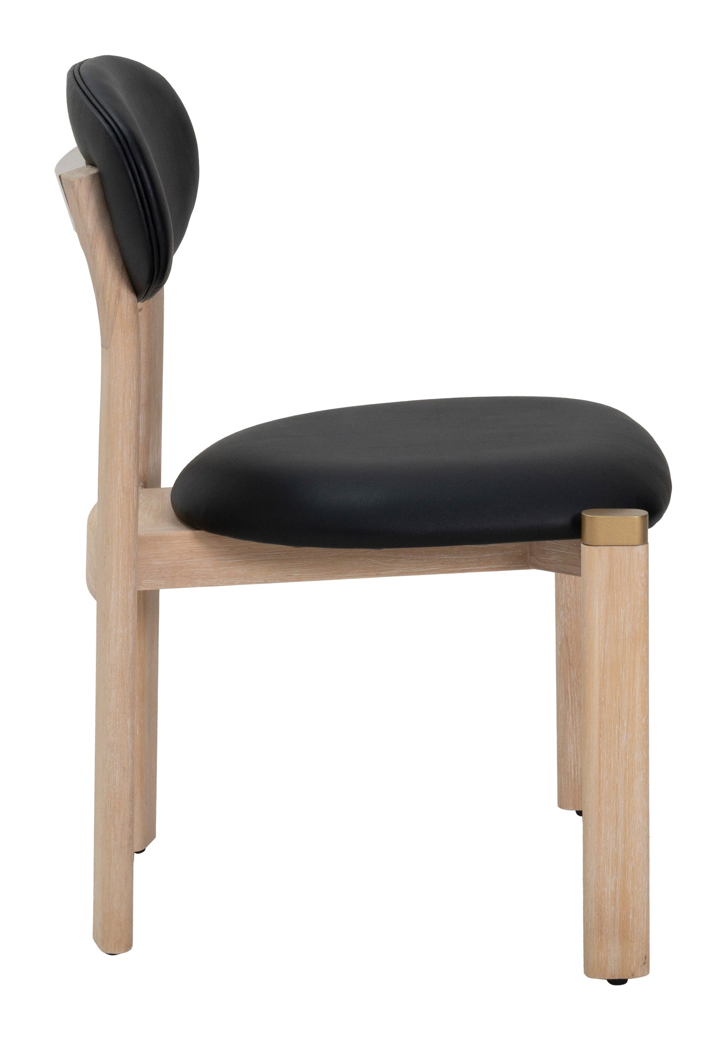 Rilou Black & Natural Dining Chair (Set of 2) - Ornate Home