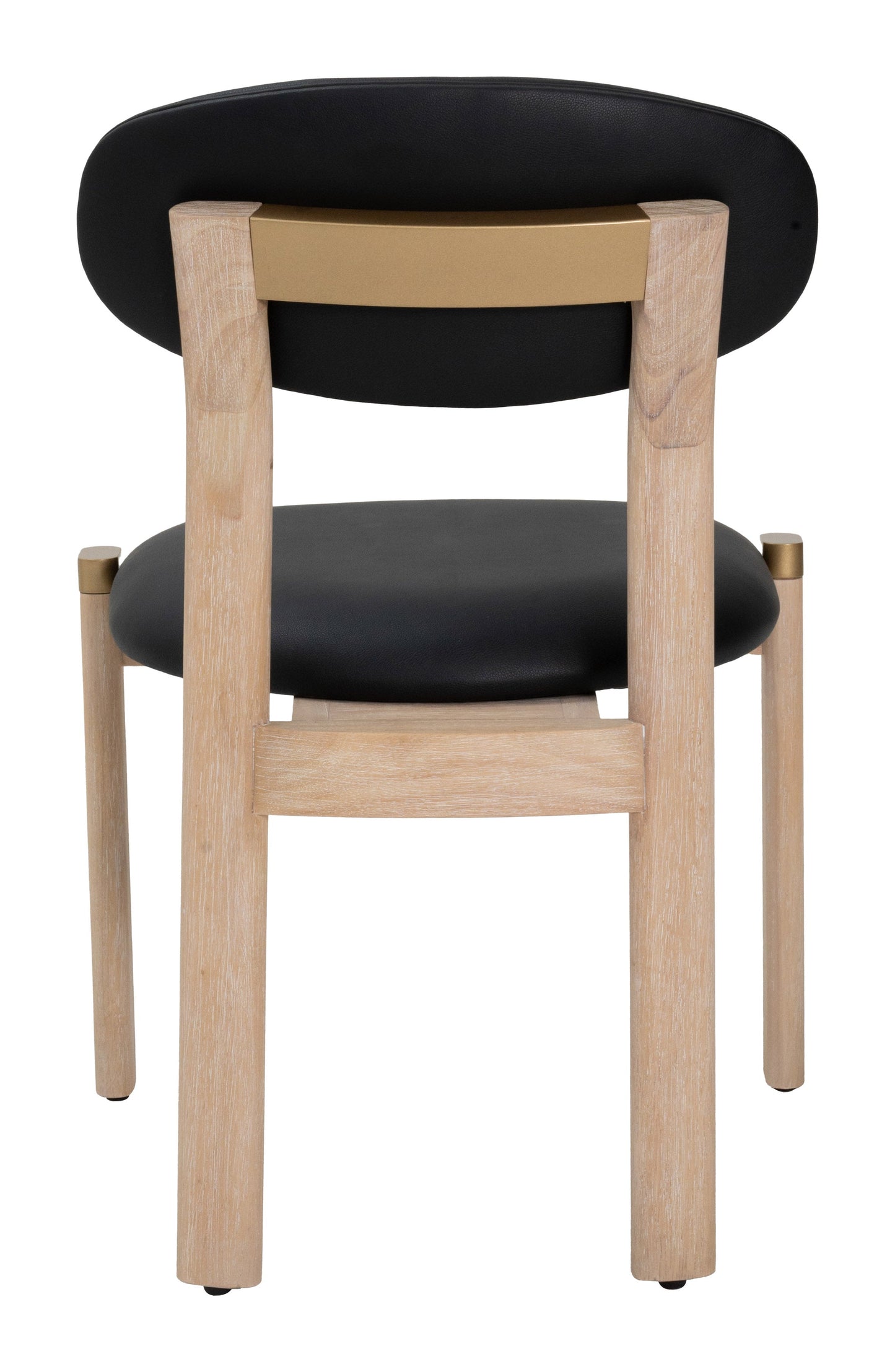 Rilou Black & Natural Dining Chair (Set of 2) - Ornate Home