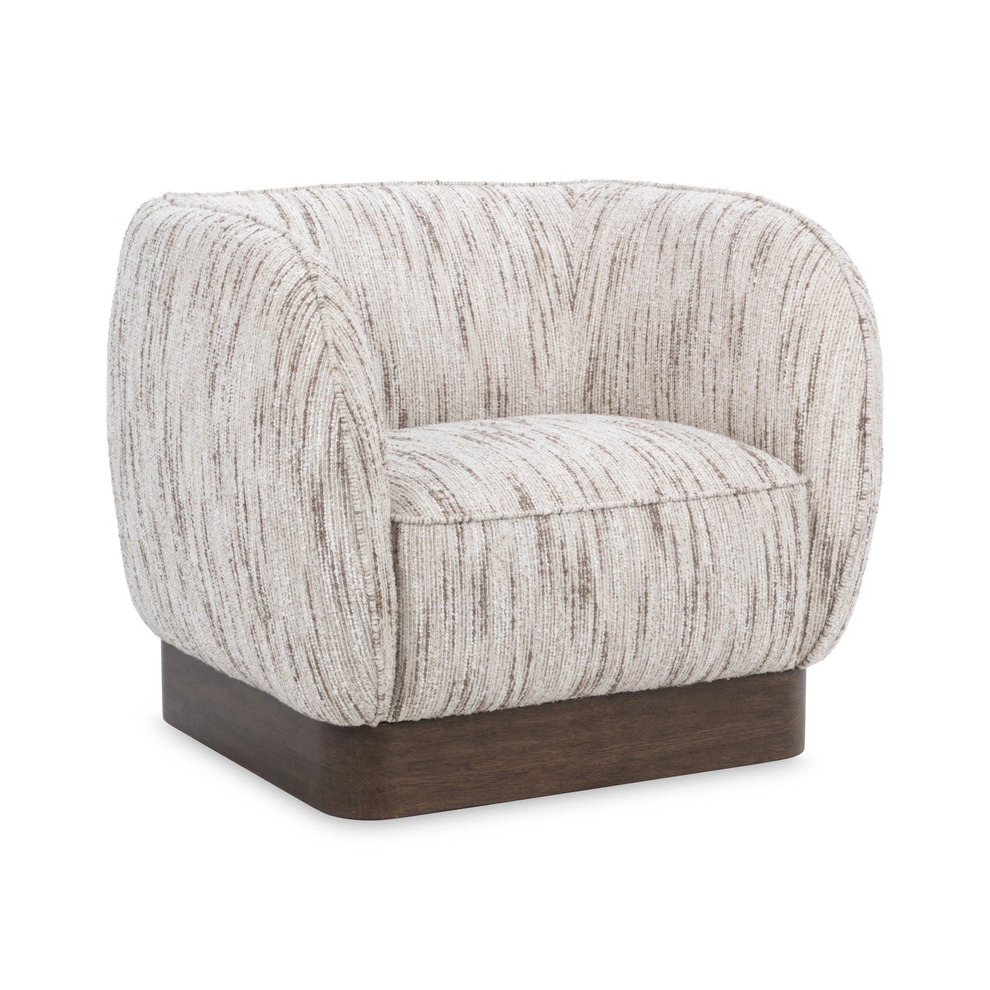 Rinner Cocoa Cream Swivel Chair - Ornate Home