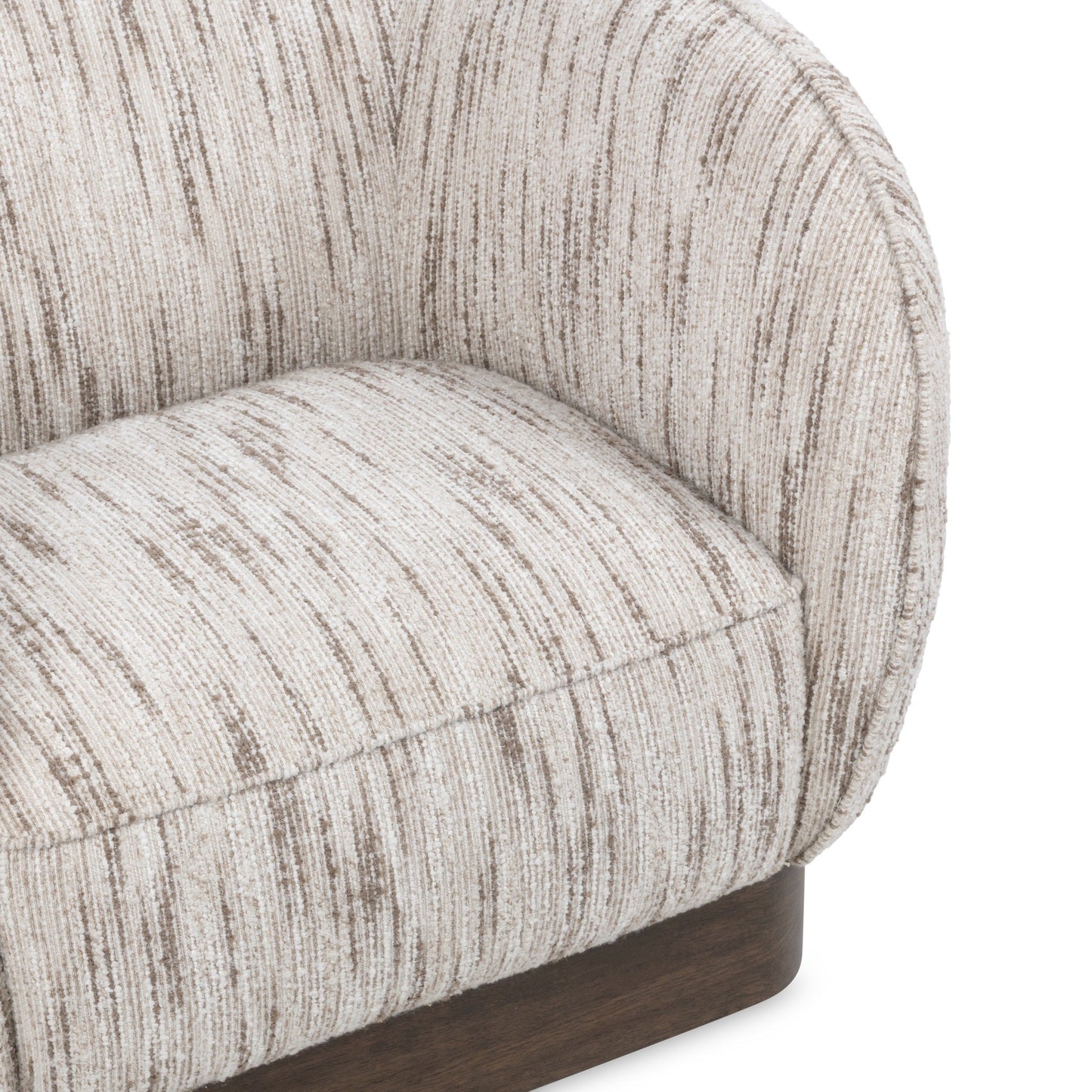 Rinner Cocoa Cream Swivel Chair - Ornate Home