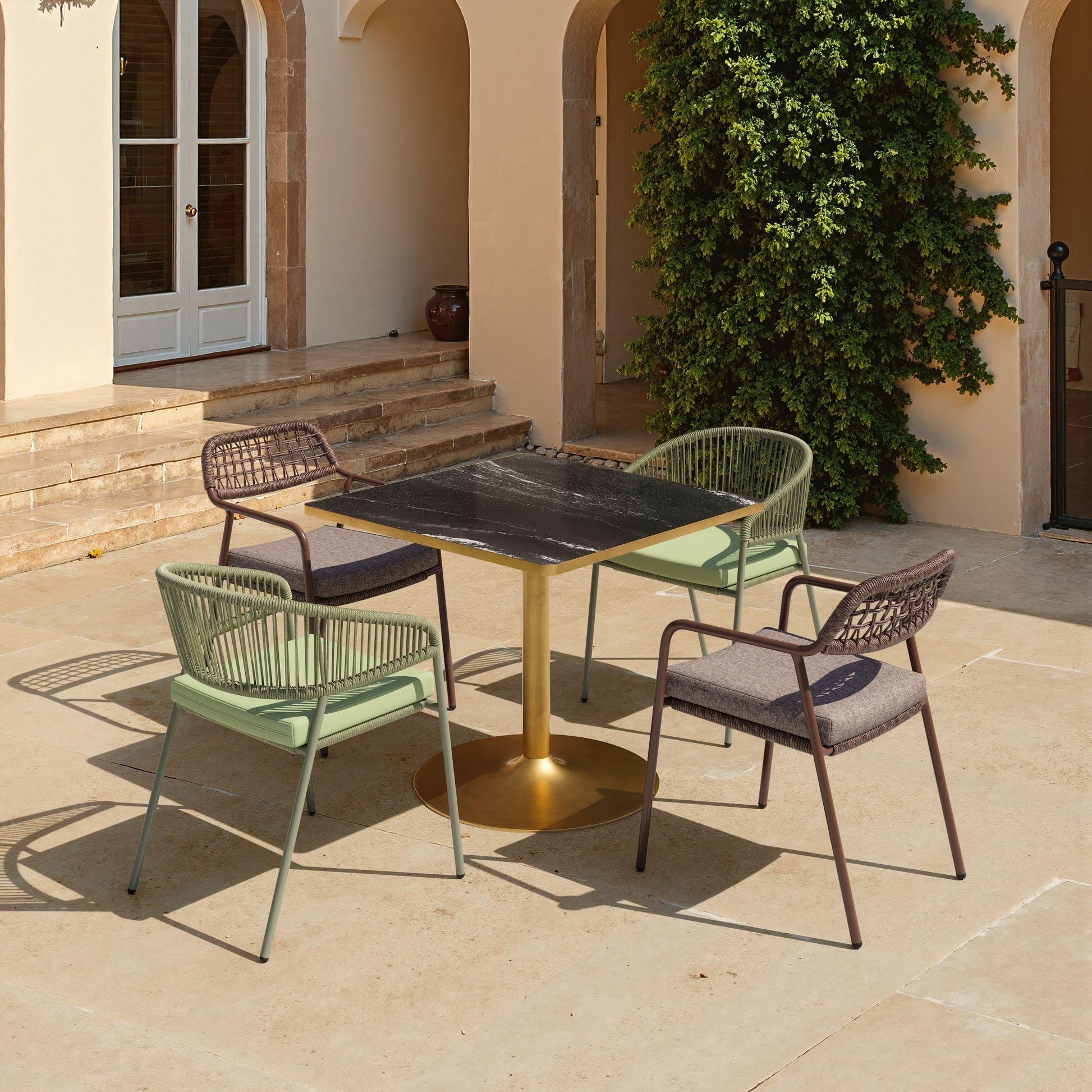 Rio Brown Outdoor Dining Chair (Set of 2) - Ornate Home