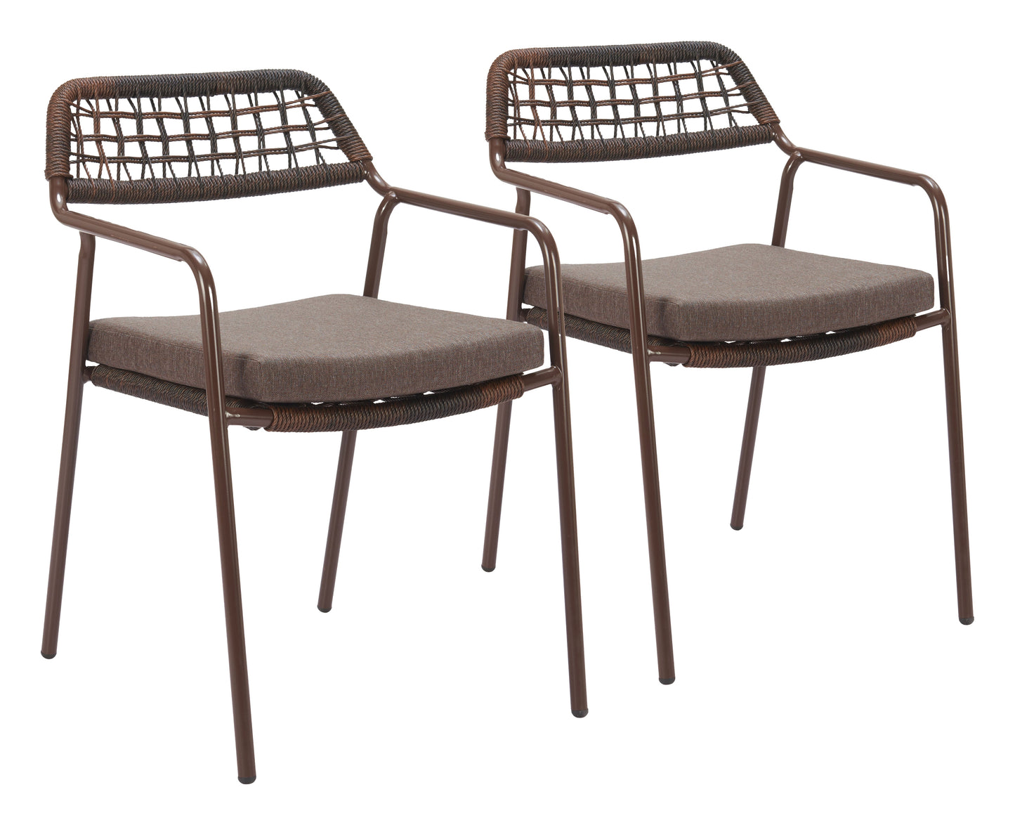 Rio Brown Outdoor Dining Chair (Set of 2) - Ornate Home