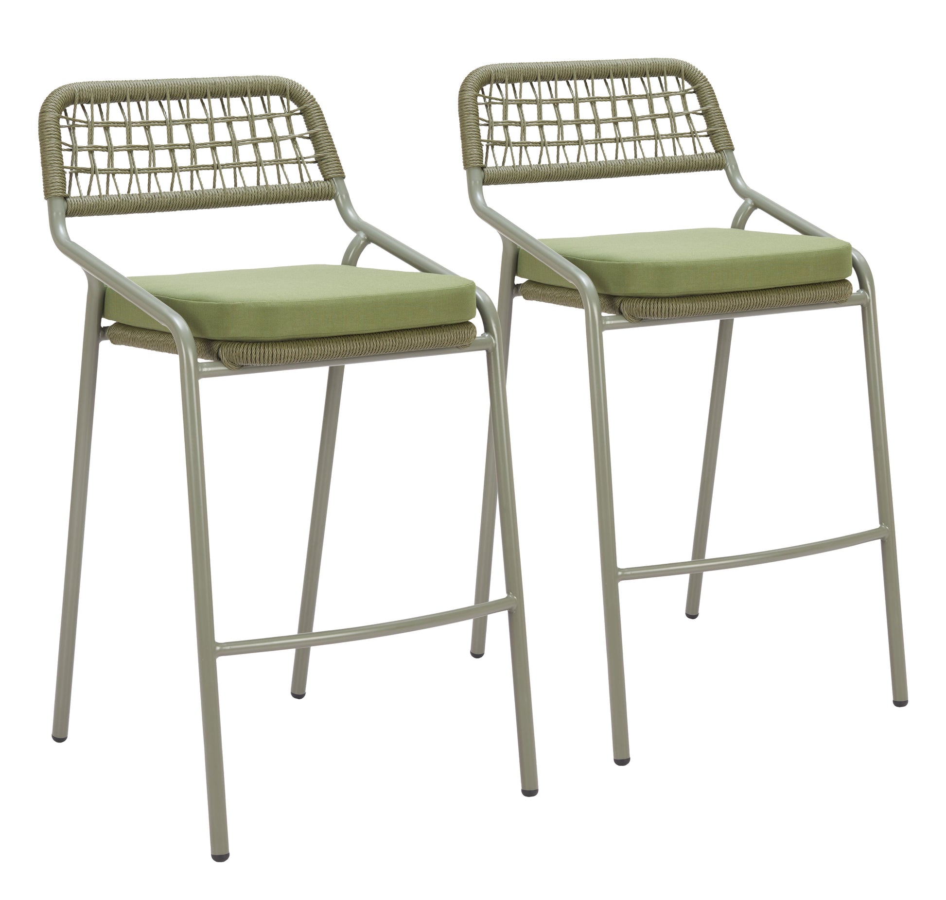 Rio Green Outdoor Barstool (Set of 2) - Ornate Home