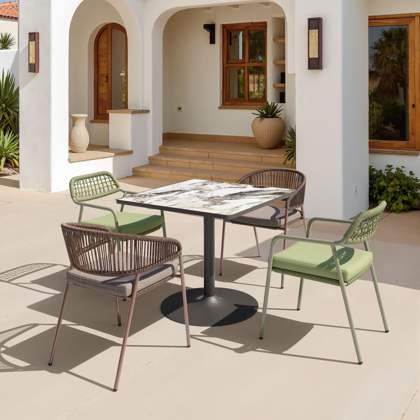 Rio Green Outdoor Dining Chair (Set of 2) - Ornate Home