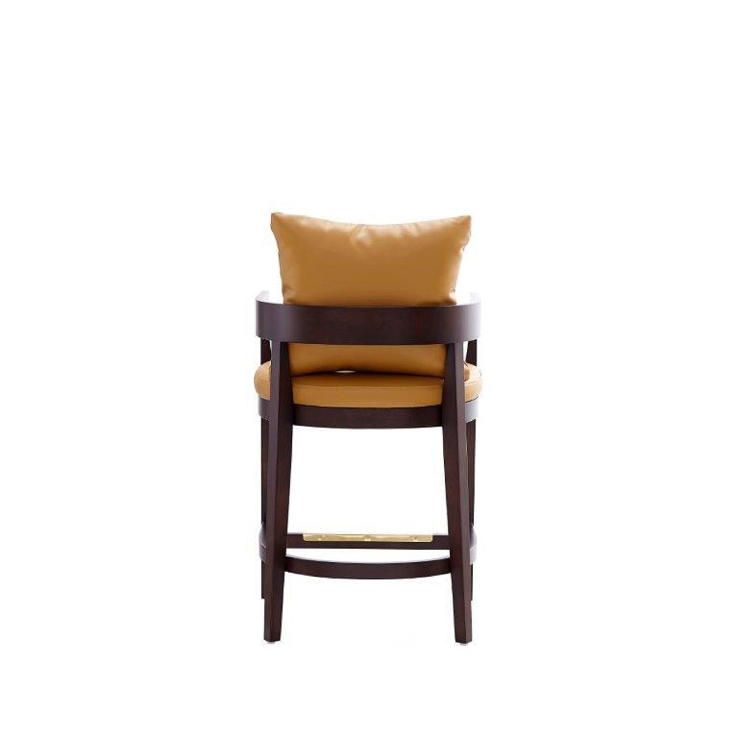 Ritz Counter Stool in Camal and Dark Walnut - Ornate Home