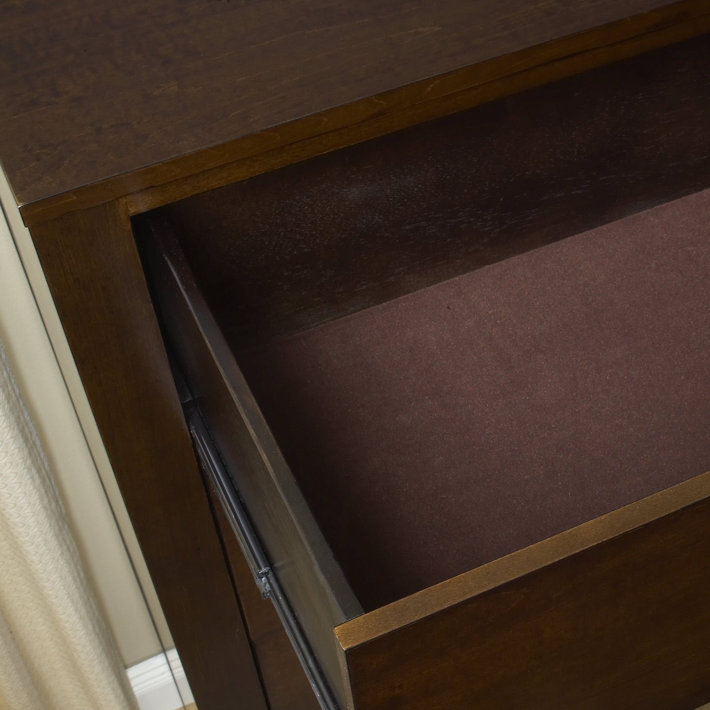 Riva Five Drawer Chest in Chocolate Brown - Ornate Home
