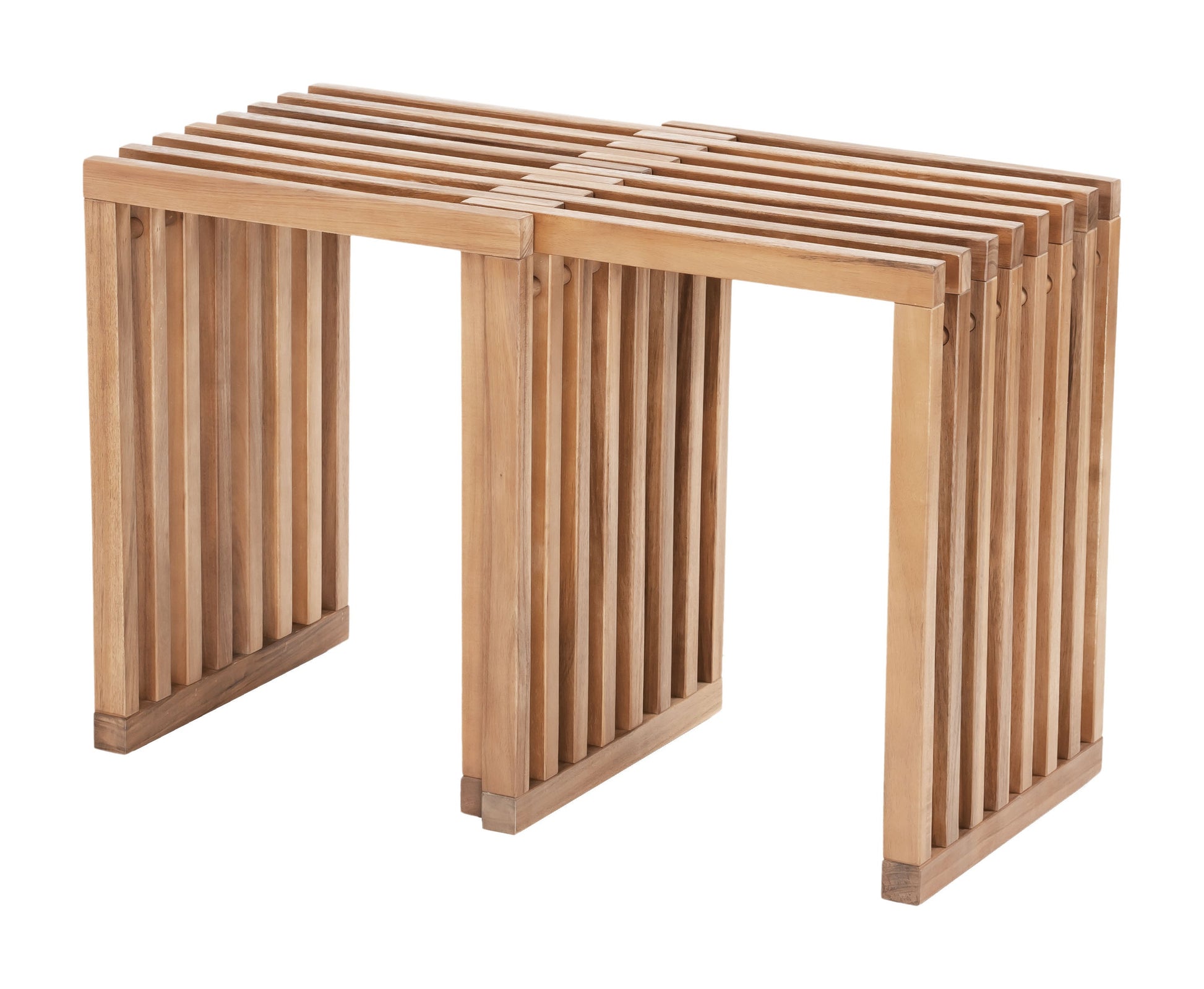 Riviera Natural Outdoor Extendable Stool (Set of 2) - Ornate Home