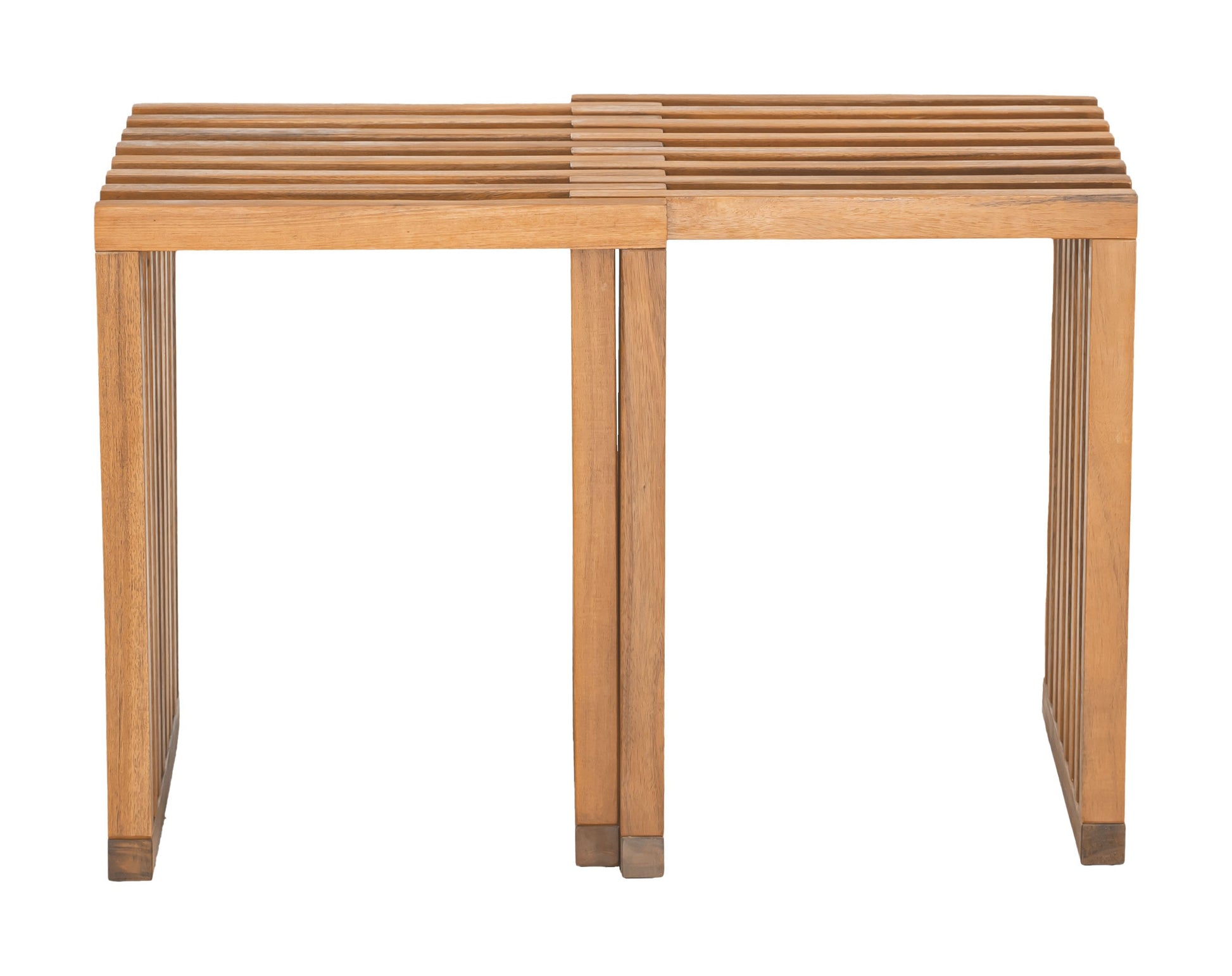 Riviera Natural Outdoor Extendable Stool (Set of 2) - Ornate Home