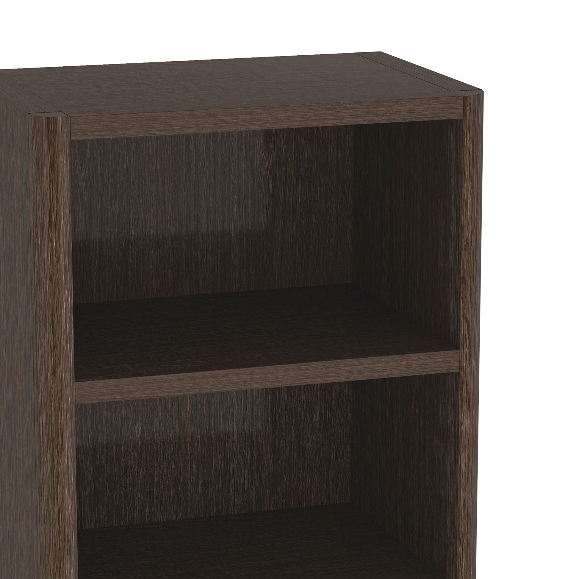 Rivington Dark Walnut 28" Open Bookcase - Ornate Home