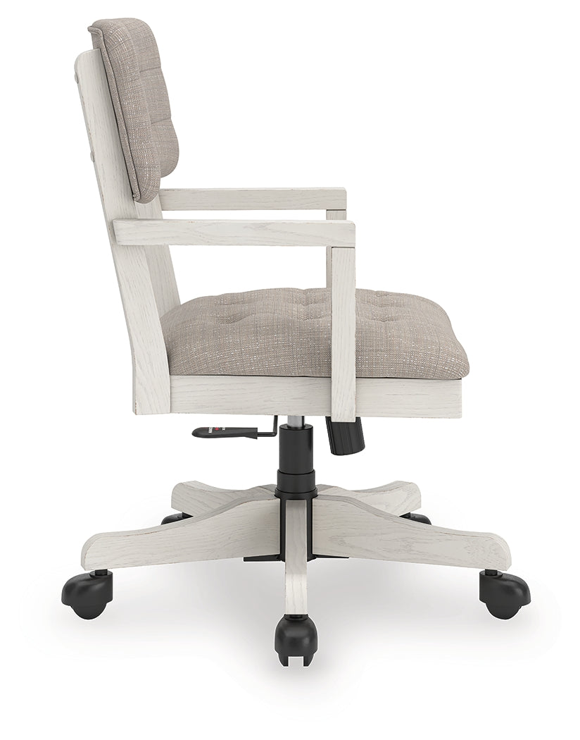 Robbinsdale Antique White Home Office Desk Chair (1/CN)- Viva Furn
