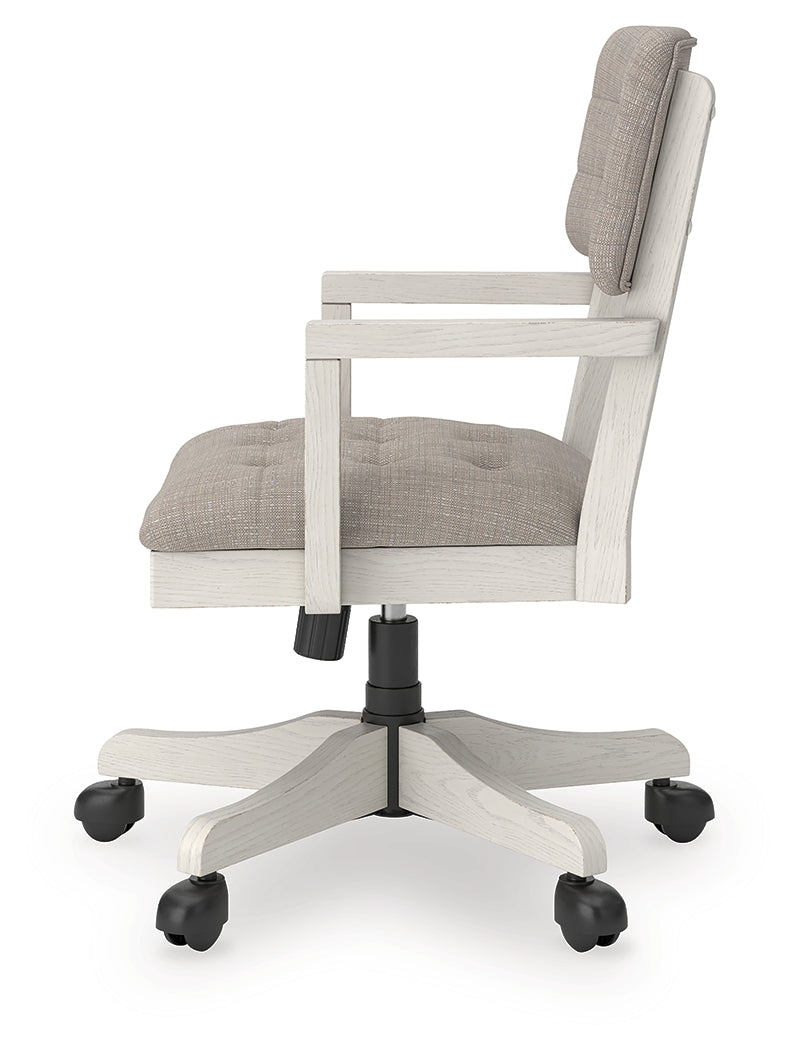 Robbinsdale Antique White Home Office Desk Chair (1/CN)- Viva Furn