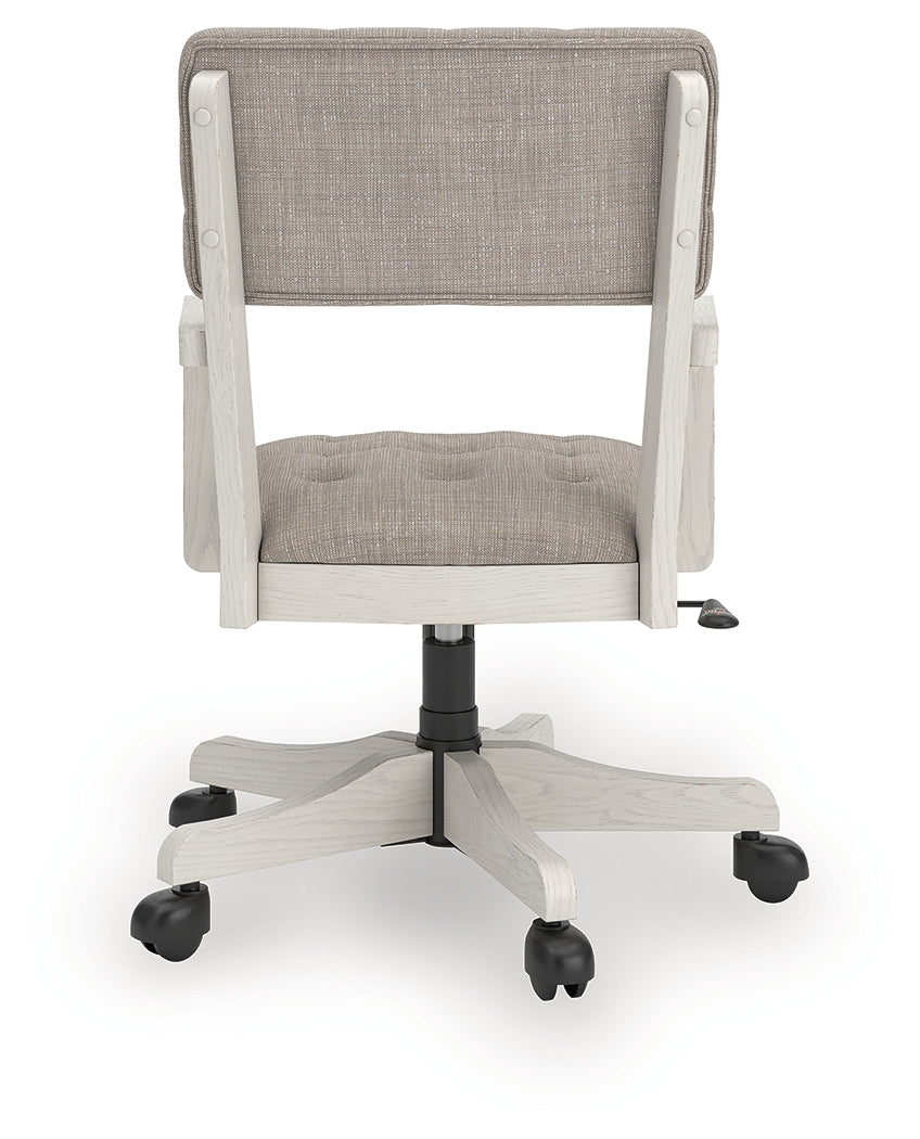 Robbinsdale Antique White Home Office Desk Chair (1/CN)- Viva Furn