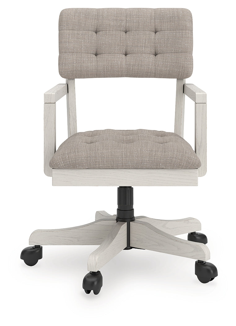 Robbinsdale Antique White Home Office Desk Chair (1/CN)- Viva Furn