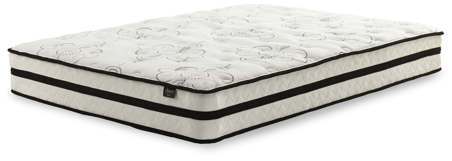 Robbinsdale Antique White Twin over Full Bunk Bed with Storage and Mattresses- Viva Furn
