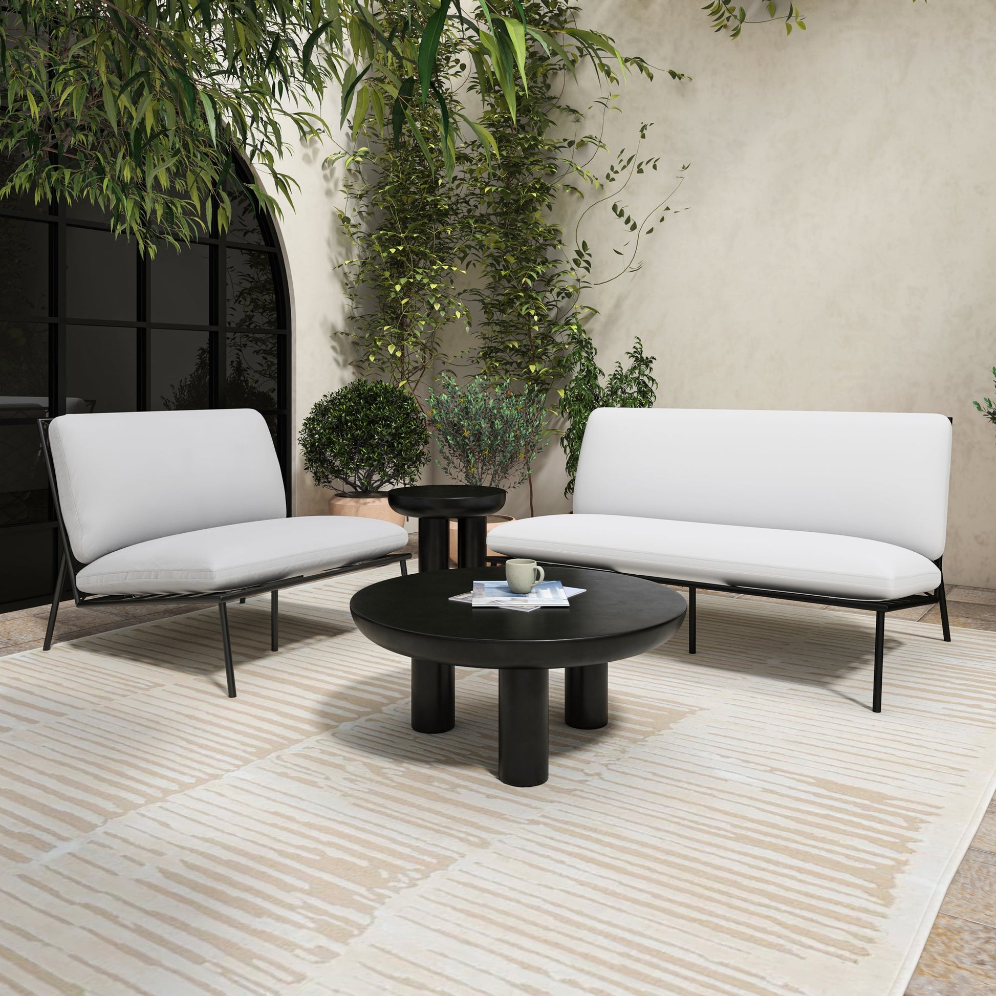 Rocca Black Coffee Table - Ornate Home