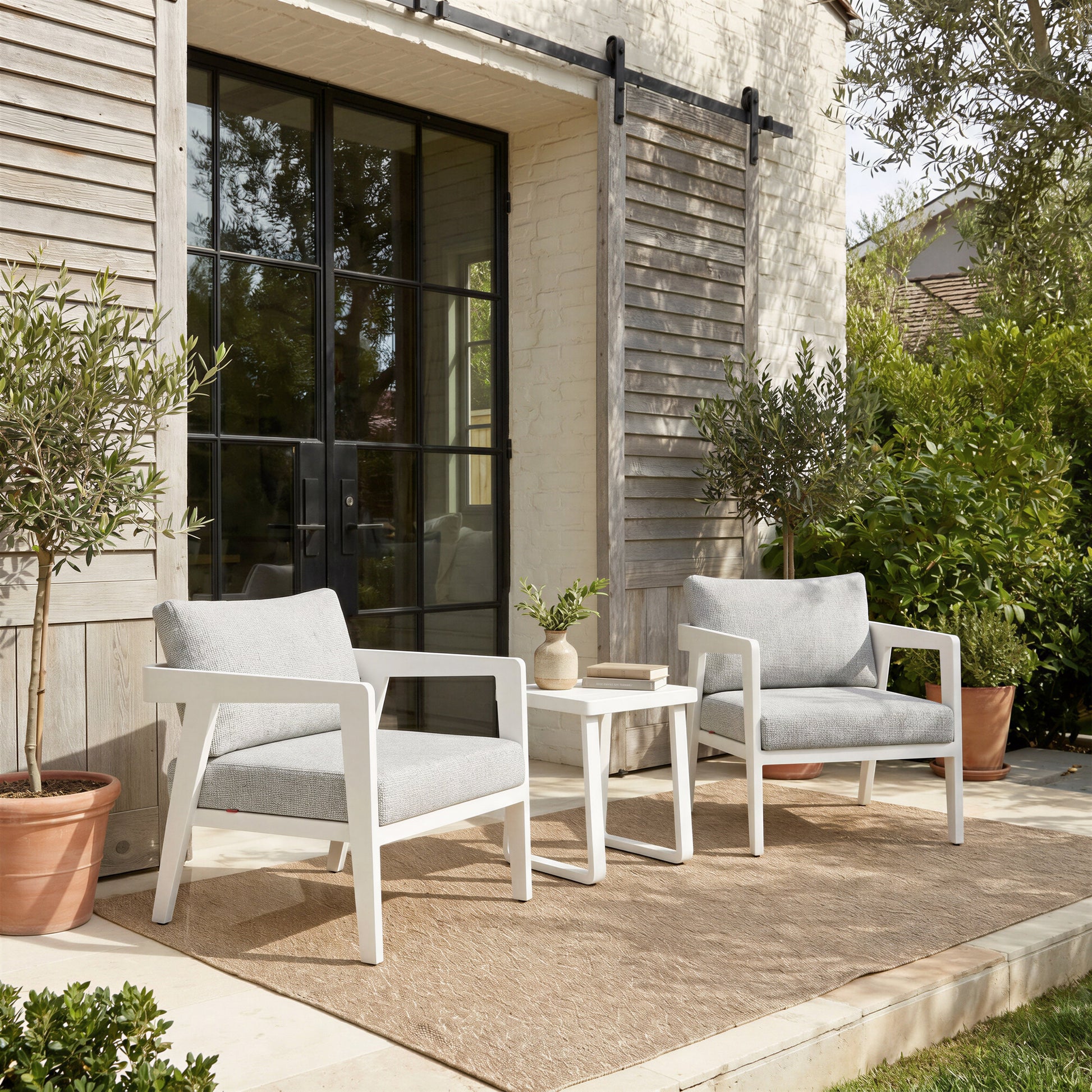 Roccia Gray Outdoor Armchair - Ornate Home
