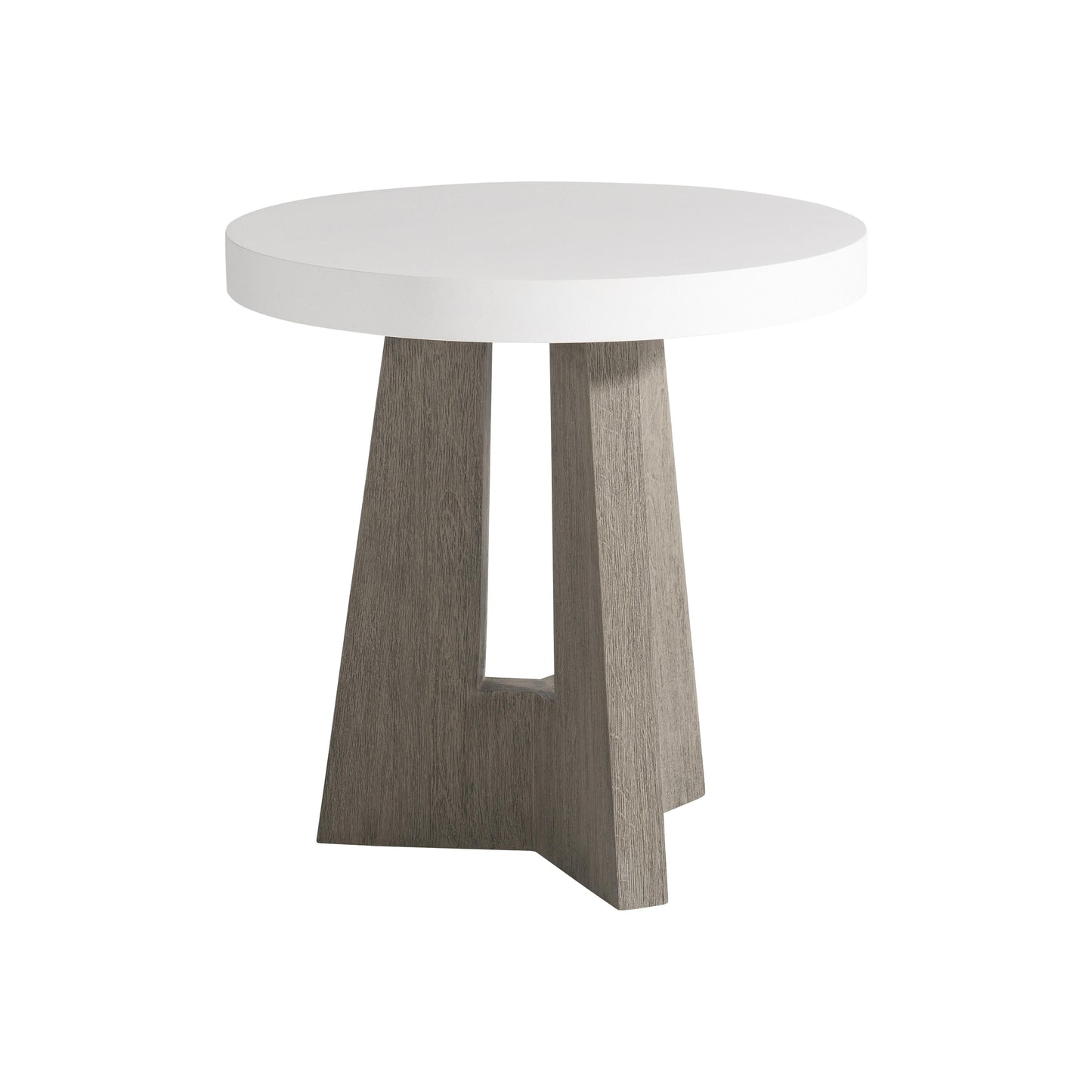 Rochelle Quarry/Weathered Teak Outdoor Side Table - Ornate Home