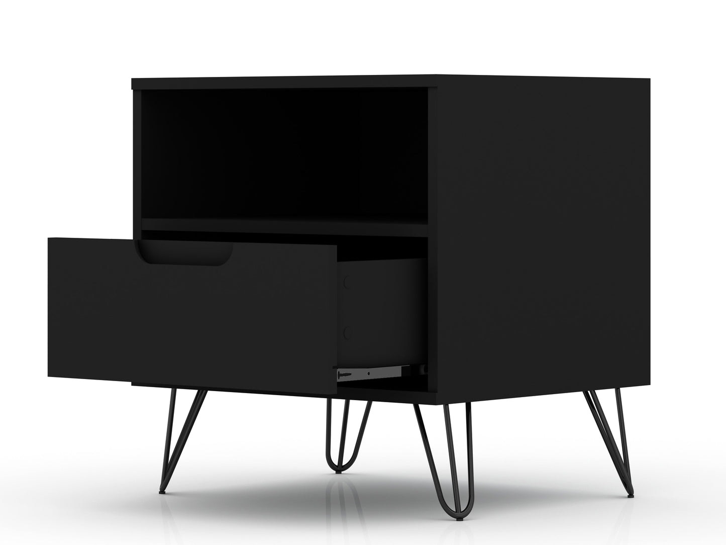 Rockefeller 1.0 Nightstand in Black - Ornate Home