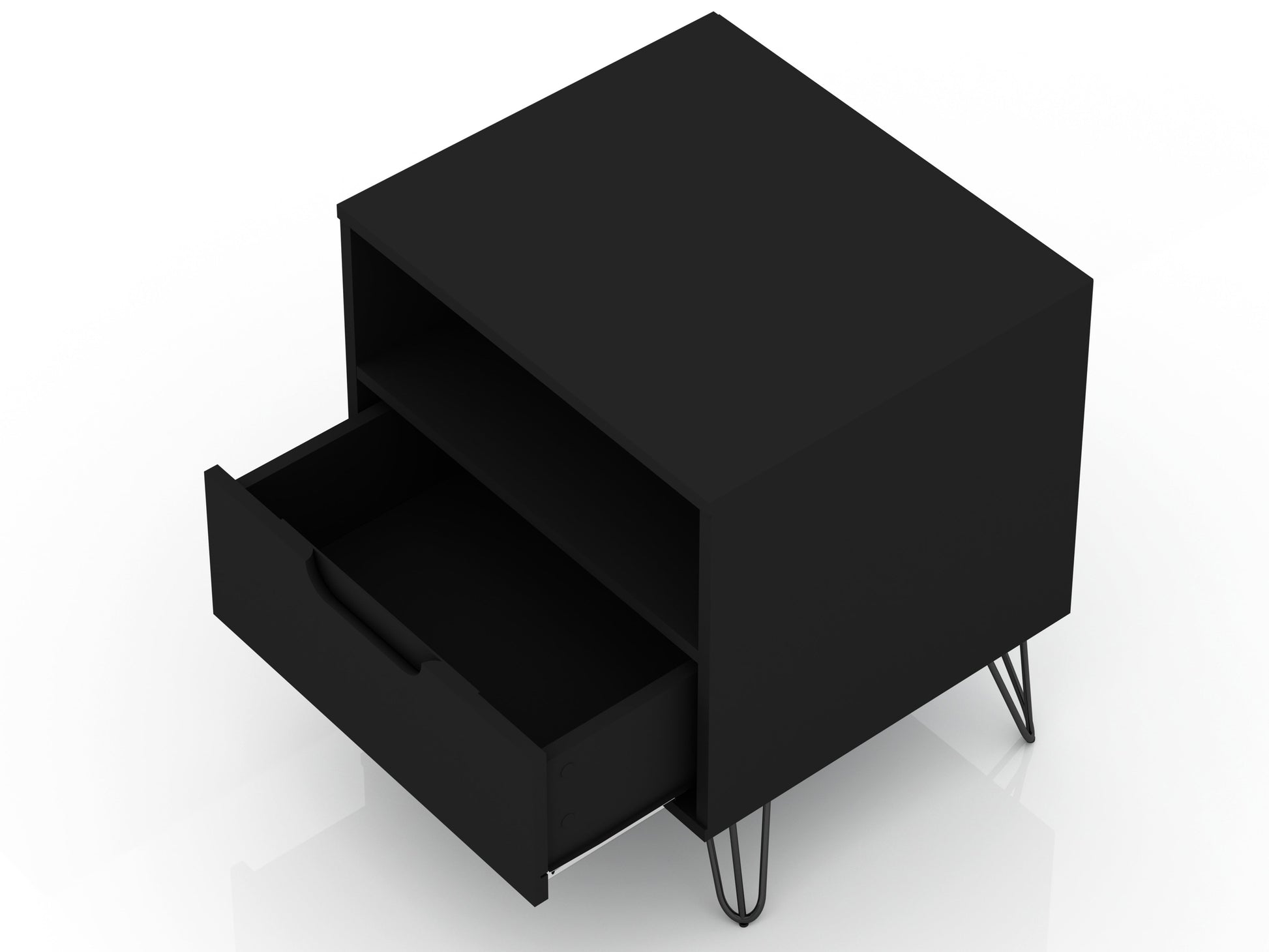 Rockefeller 1.0 Nightstand in Black - Ornate Home