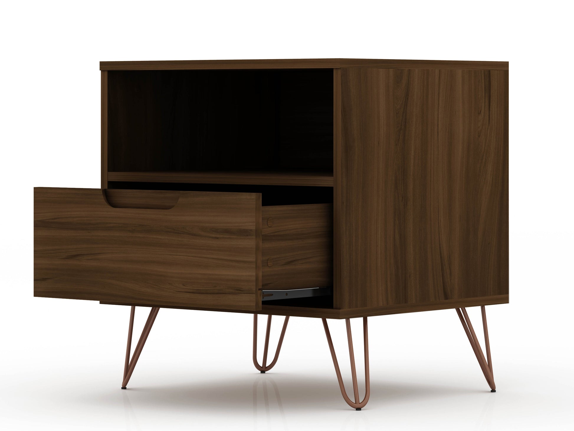 Rockefeller 1.0 Nightstand in Brown - Ornate Home