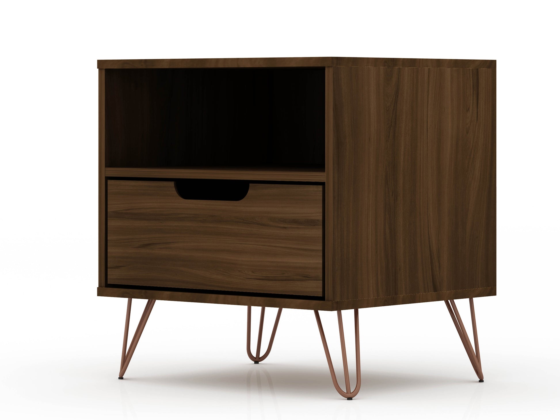 Rockefeller 1.0 Nightstand in Brown - Ornate Home