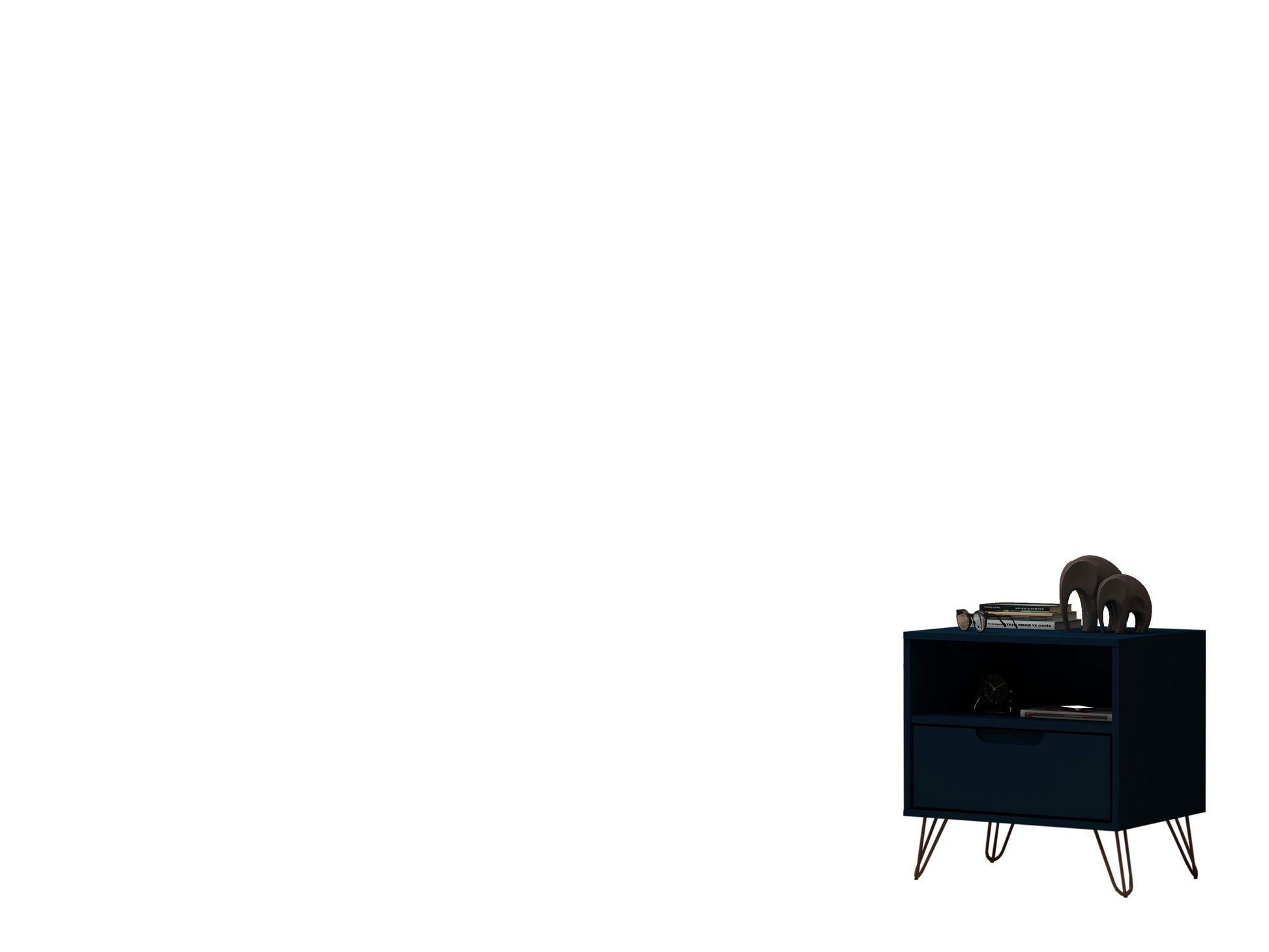 Rockefeller 1.0 Nightstand in Tatiana Midnight Blue - Ornate Home