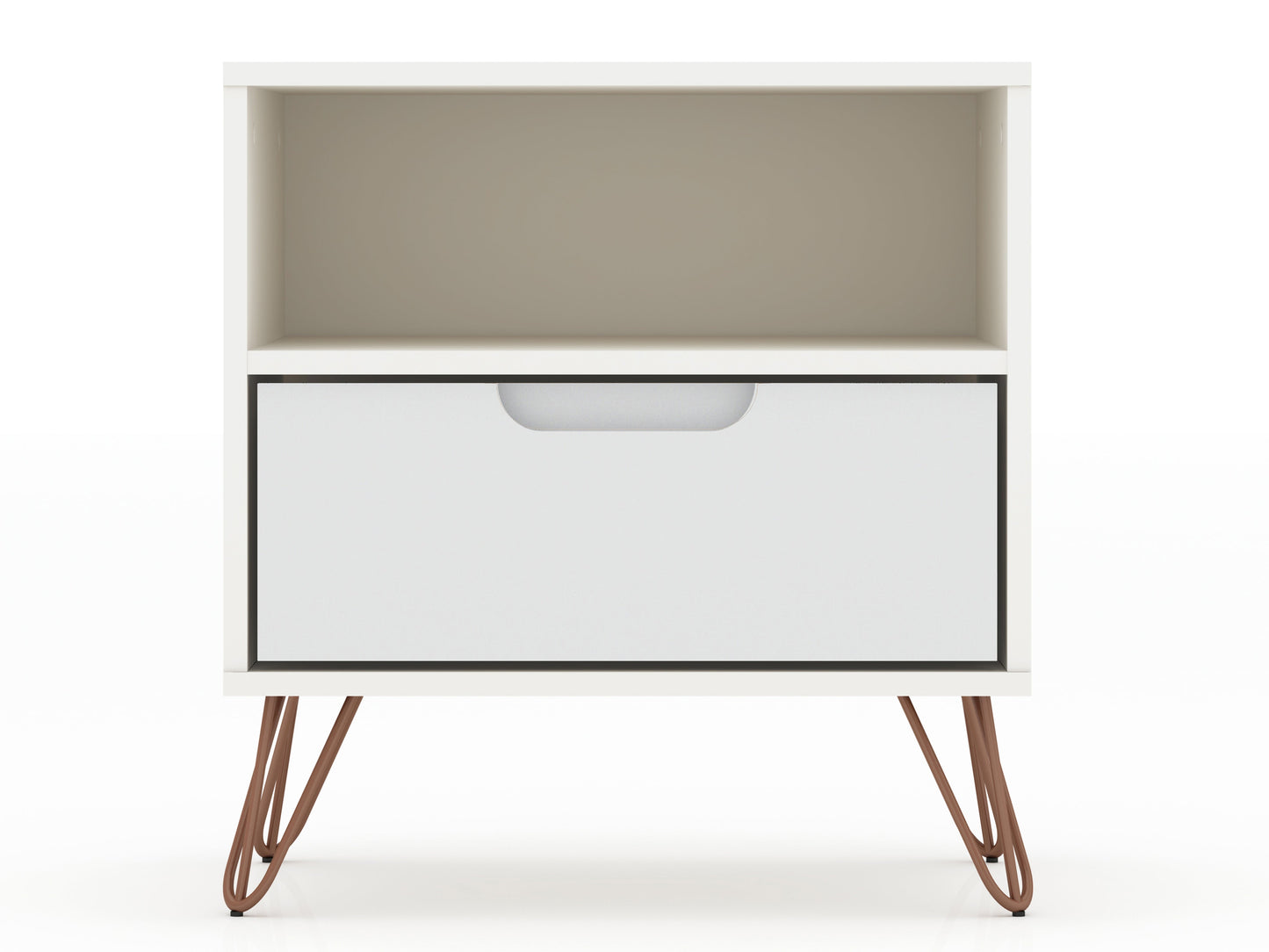 Rockefeller 1.0 Nightstand in White - Ornate Home