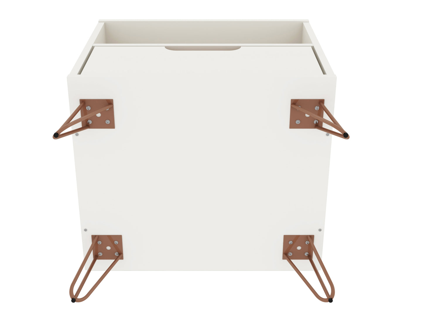 Rockefeller 1.0 Nightstand in White - Ornate Home