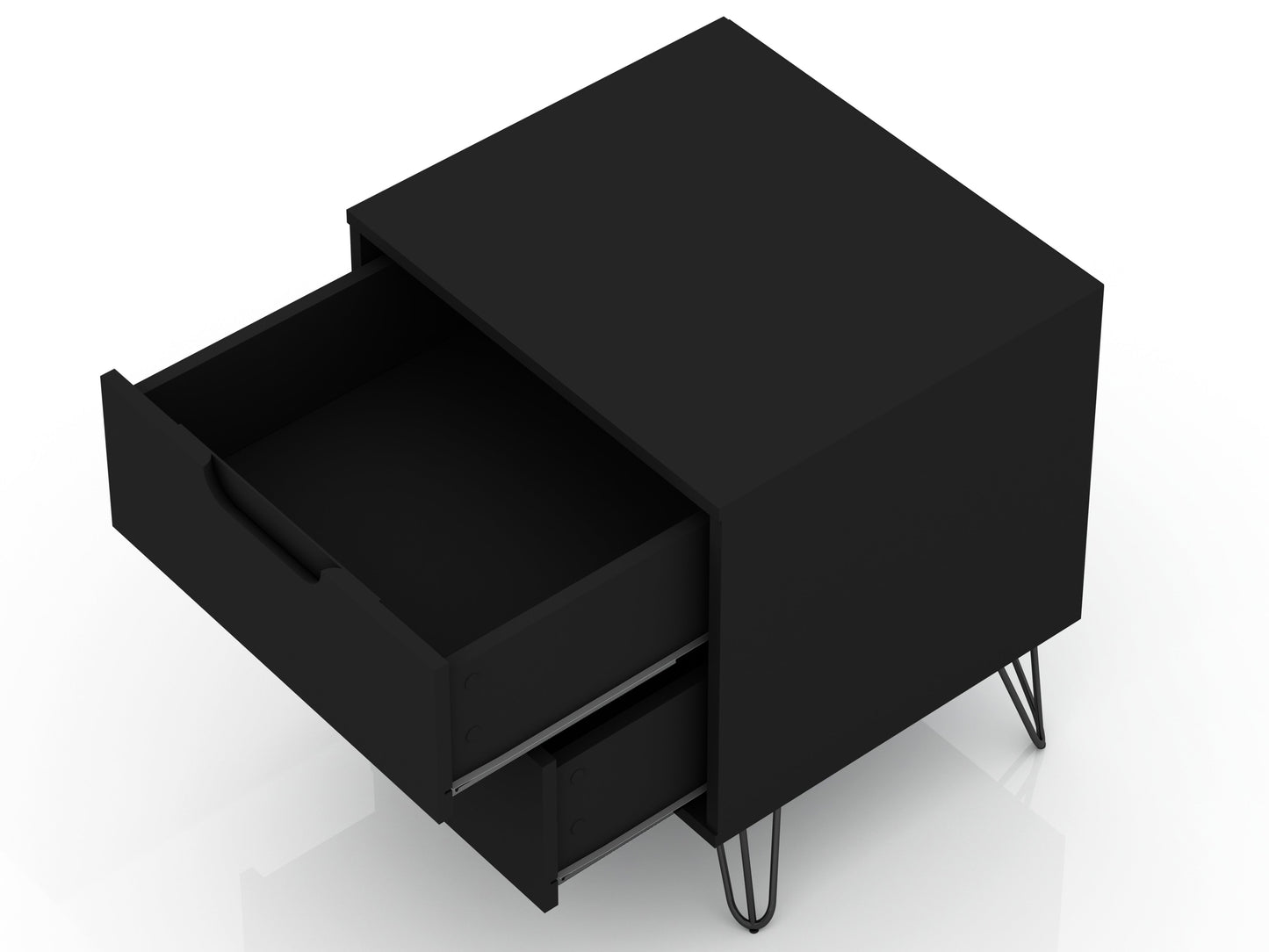 Rockefeller 2.0 Nightstand in Black - Ornate Home